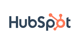 HubSpot logo with stylized orange network icon