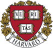 Harvard University shield with a book and the university name