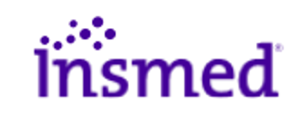 Insmed logo in purple text with stylized dots above the letter 'i'.