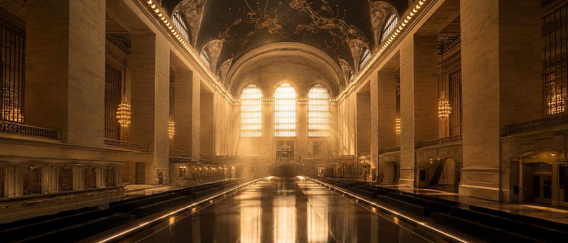 Fashion show at Grand Central.