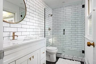 Modern Bathroom 
Construction 
Modern Design 
White Bathroom 
Kansas Construction 
Design and Construction 
