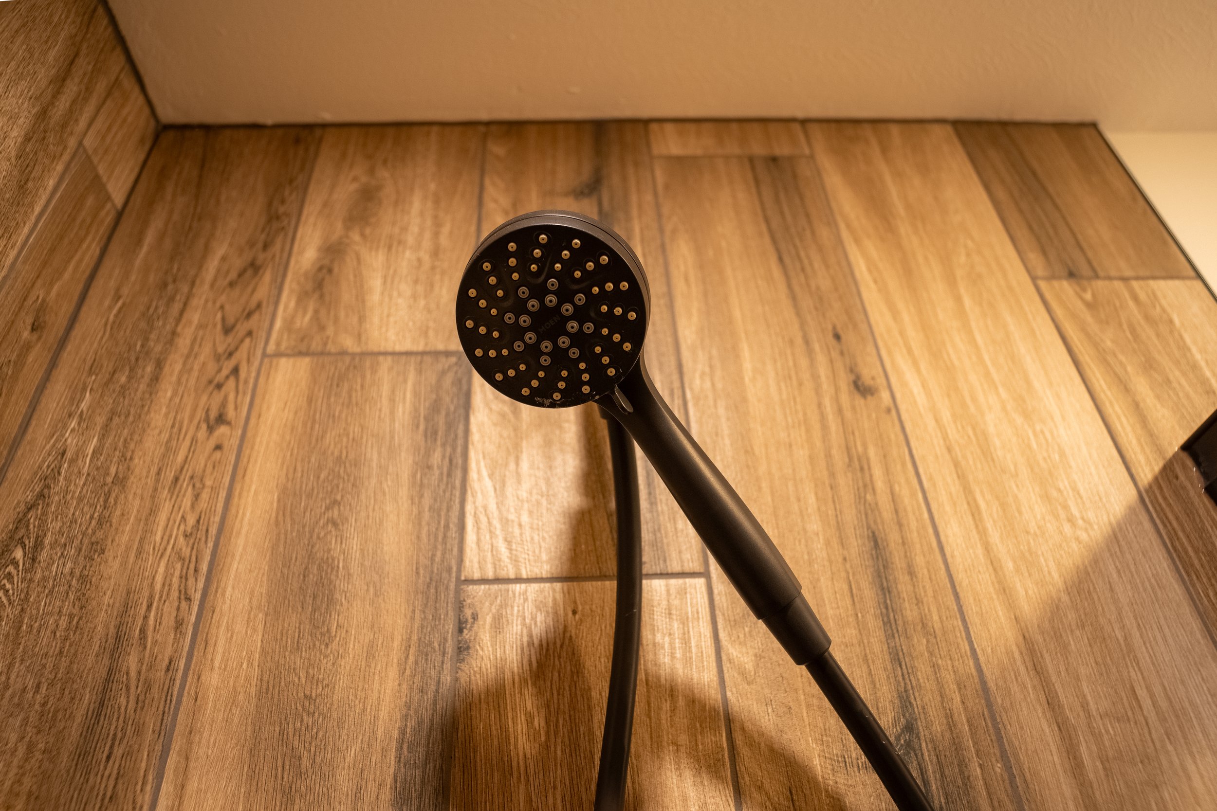 Modern Bathroom 
Construction 
Modern Design 
Wood Shower 
Kansas Construction 
Design and Construction 