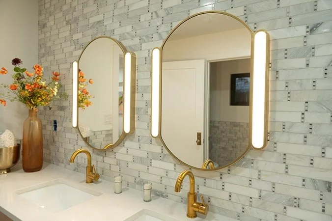 Modern Bathroom 
Bathroom Mirror 
Construction 
Modern Design 
Kansas Construction 
Design and Construction 