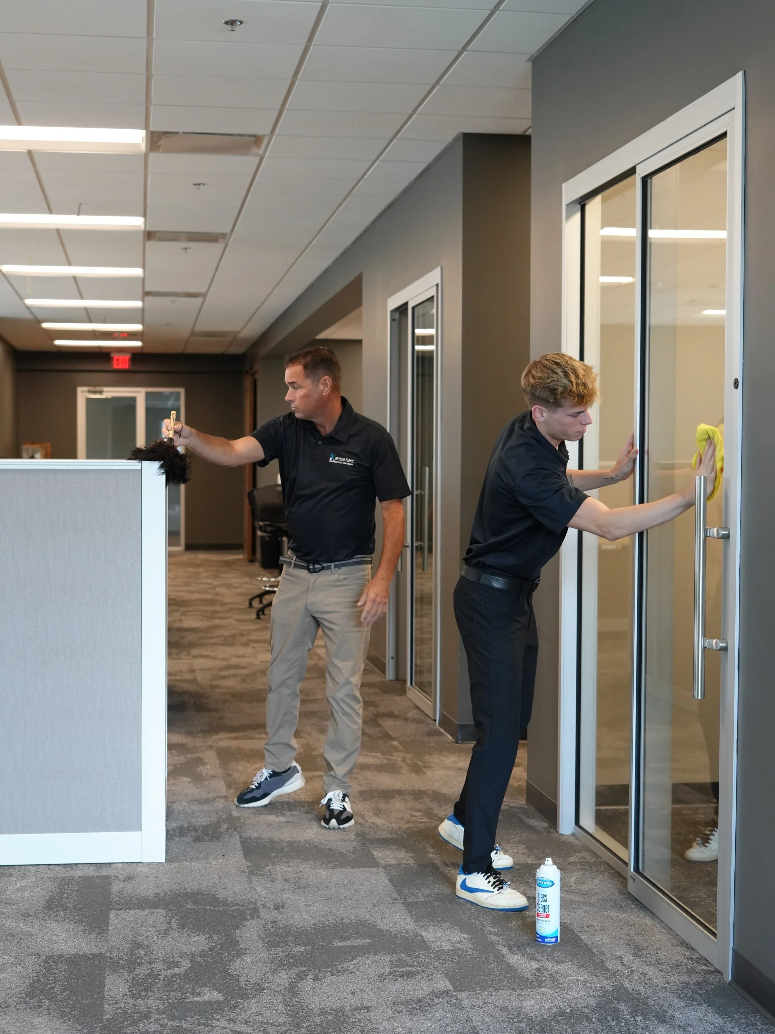 This is what hands-on looks like. We&rsquo;re in the work, not above it. 

If something&rsquo;s off, we handle it immediately. Simple, accountable, done right.

#commercialcleaning #janitorialservices