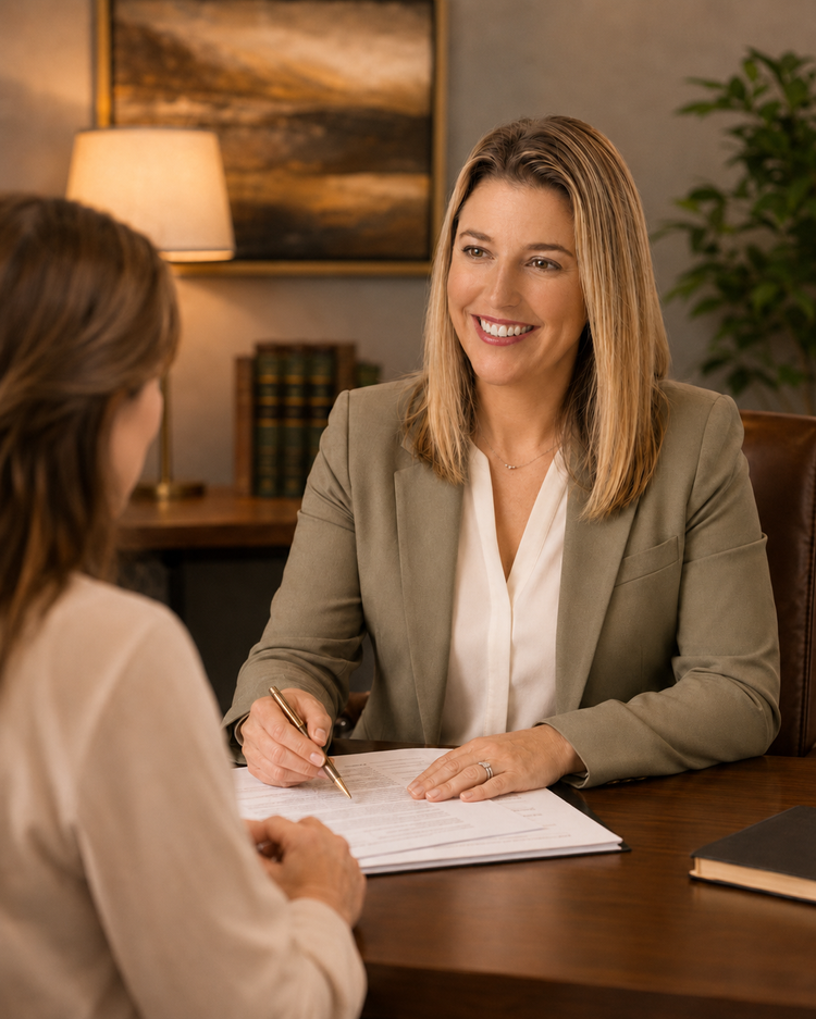 Injured worker reviewing Florida workers compensation paperwork