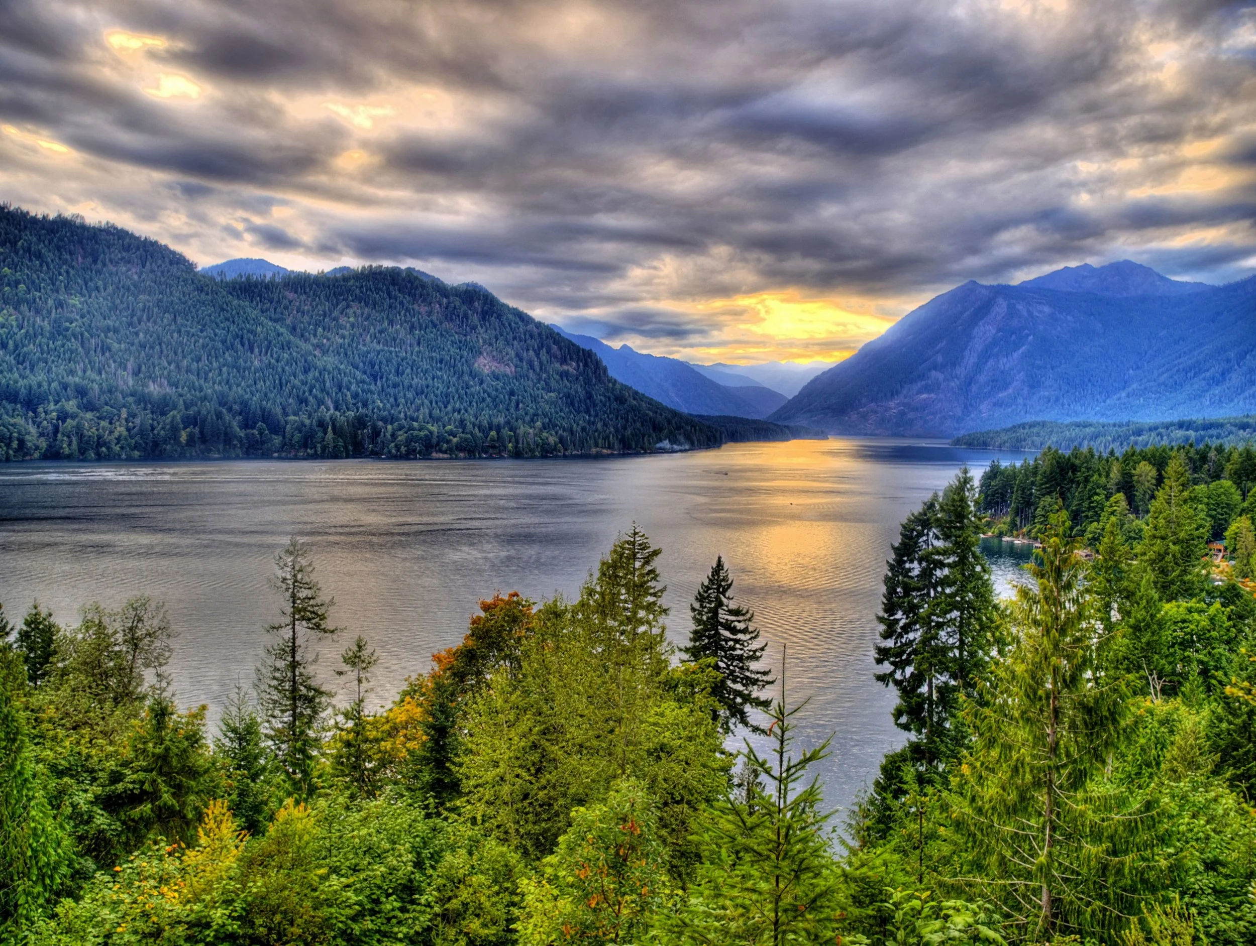 Lake Cushman Sunset