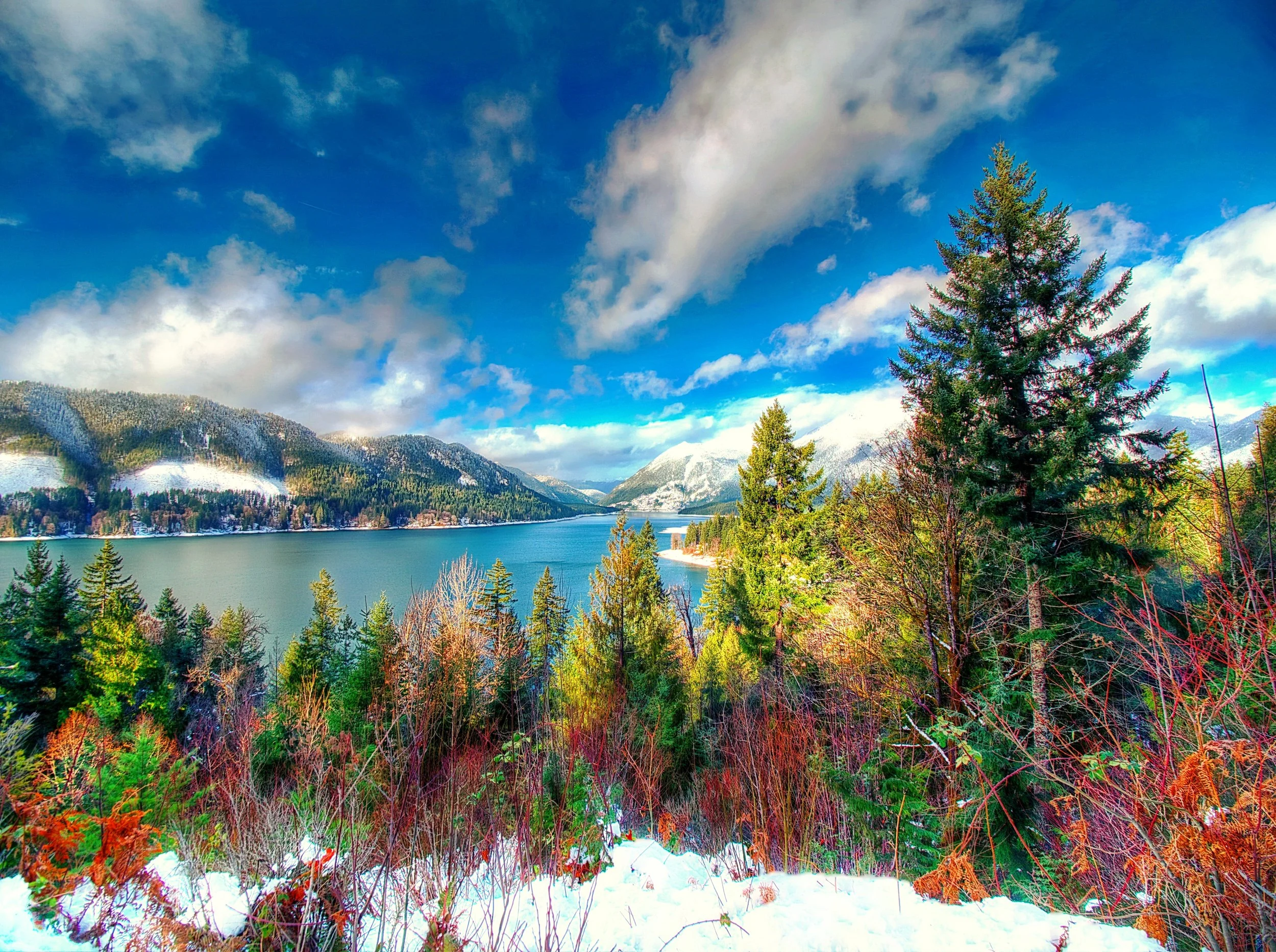 Lake Cushman Winter