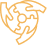 A stylized cartoon graphic of a lion's face in yellow and black.