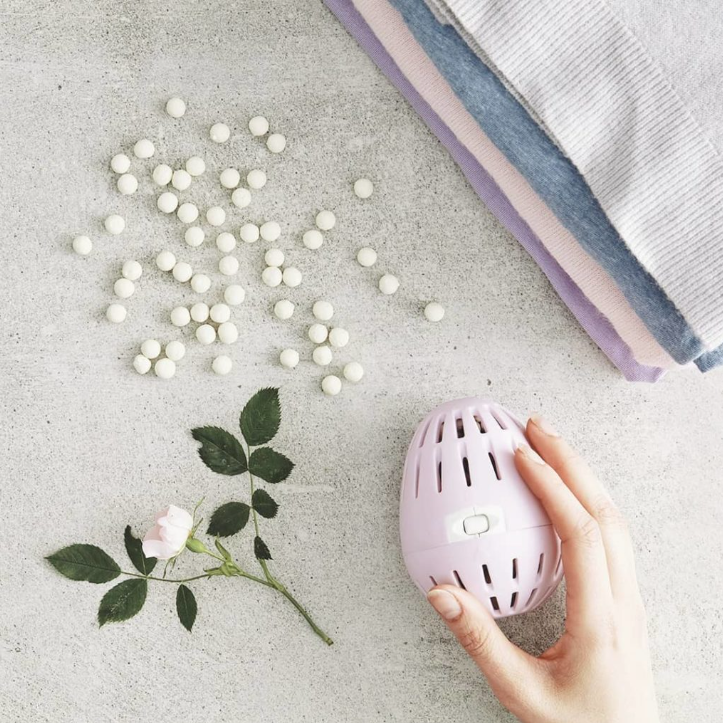 Ecoegg eco friendly laundry campaign lookbook featuring product packaging and lifestyle photography