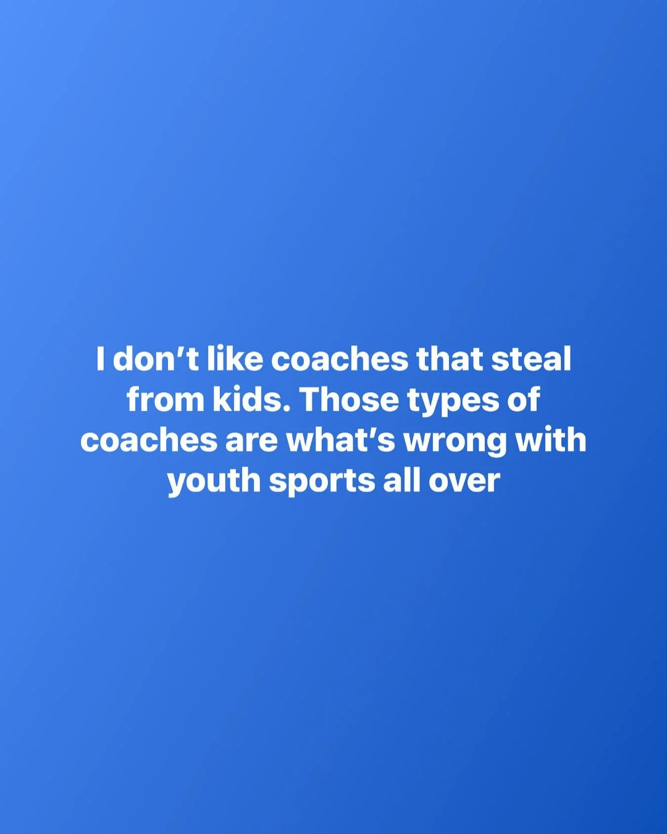 Develop talent forget names money social status talent and hard work should be the bar nothing else stop stealing from young kids and be apart of their growth as a young man or young woman even if it means less booster money less donations that kid w