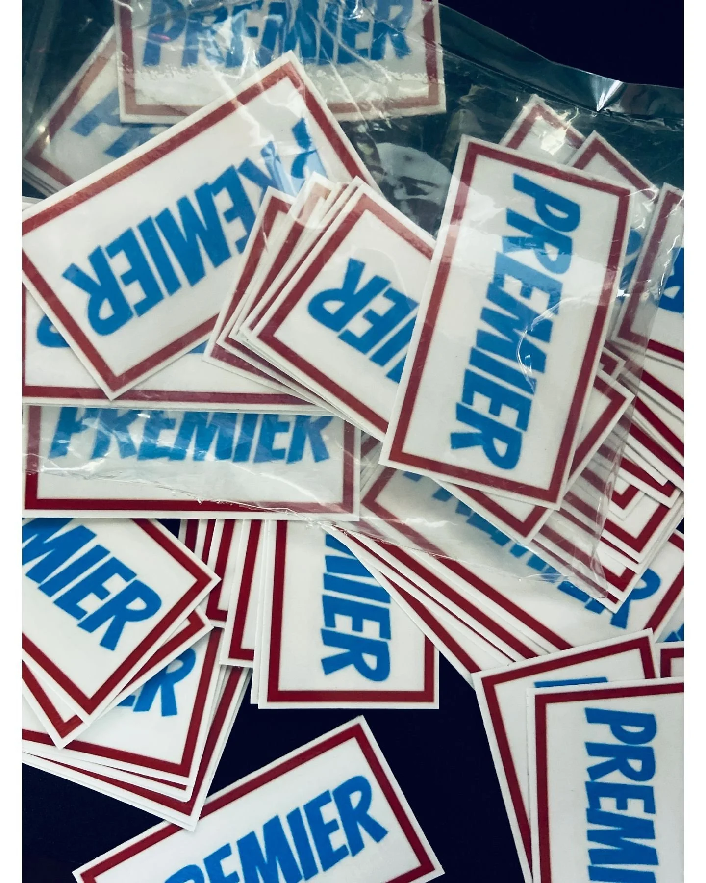 These just touched down these stickers will be given away and if you ordered anything from wyopremiermerch.com I will make sure you get a few of them as well #PremierBoys #PremierLife #PremierStickers #WeArePremier #Motion #Ballislife #hoops #mailcal