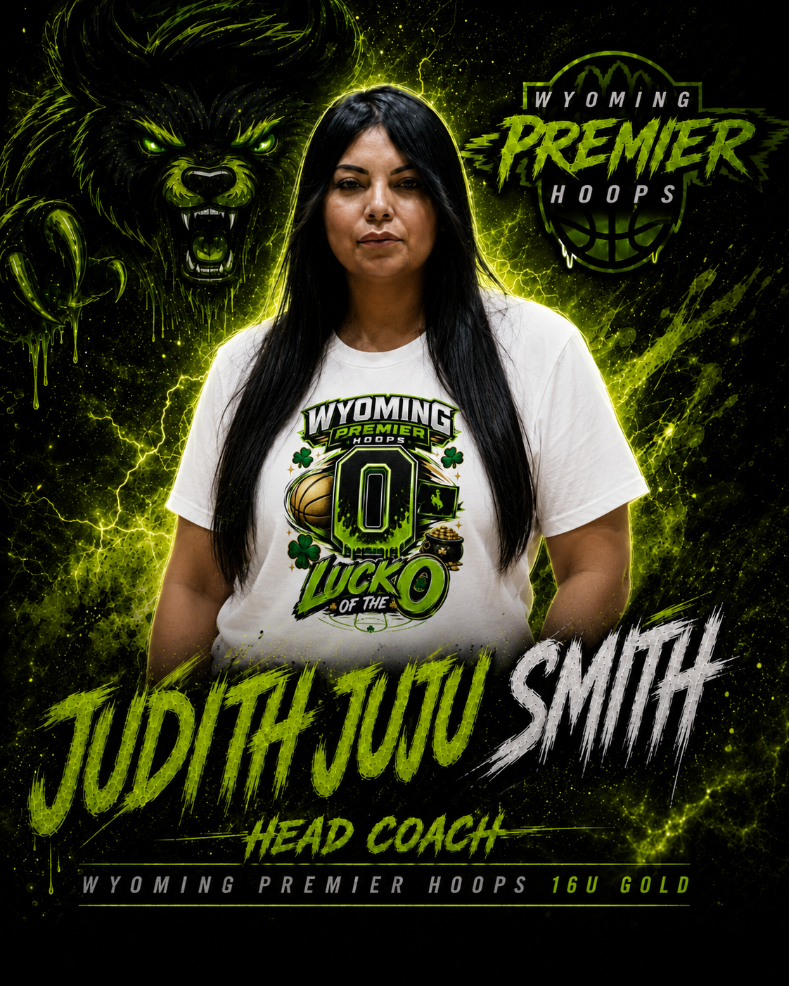 Judith Juju Smith, co-founder and head coach of Wyoming Premier Hoops 16U Gold
