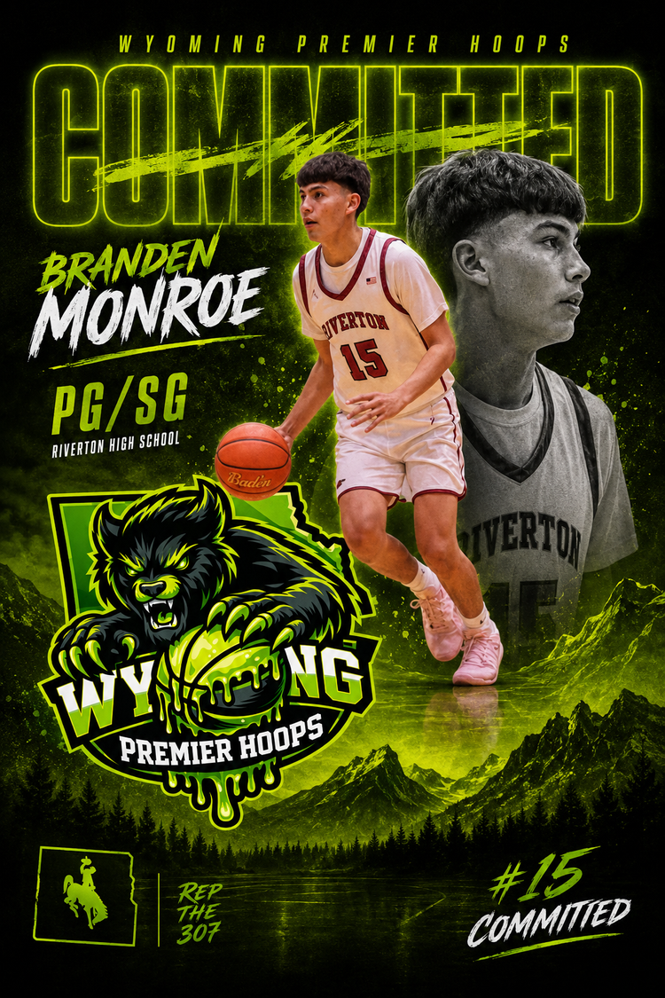 Branden Monroe, number 8, Wyoming Premier Hoops 18U Select player