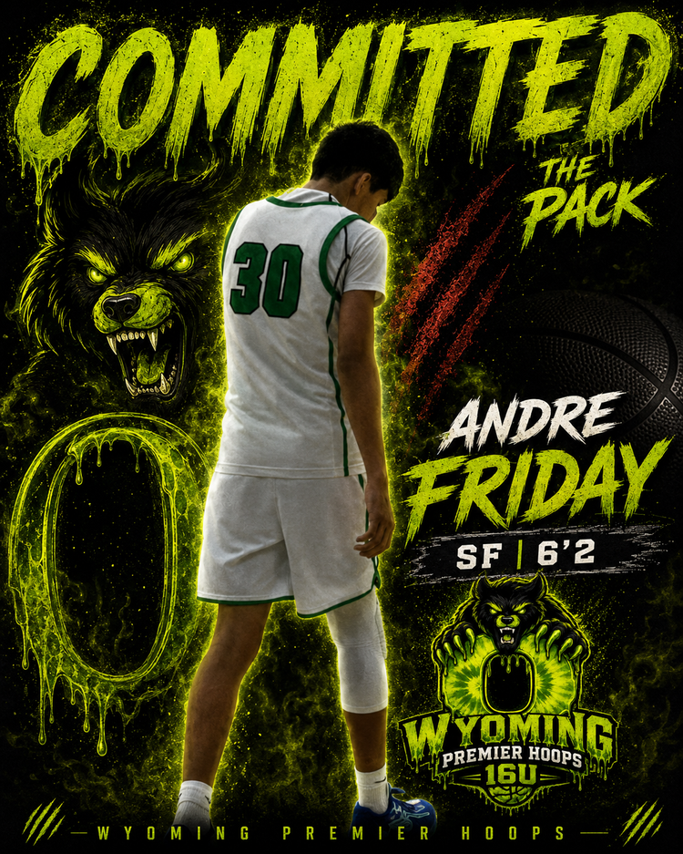Andre Friday, number 0, Wyoming Premier Hoops 16U Gold player