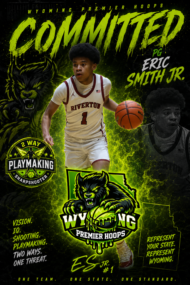 Eric Smith Jr. Wyoming Premier Hoops official founding member alumni active player portrait