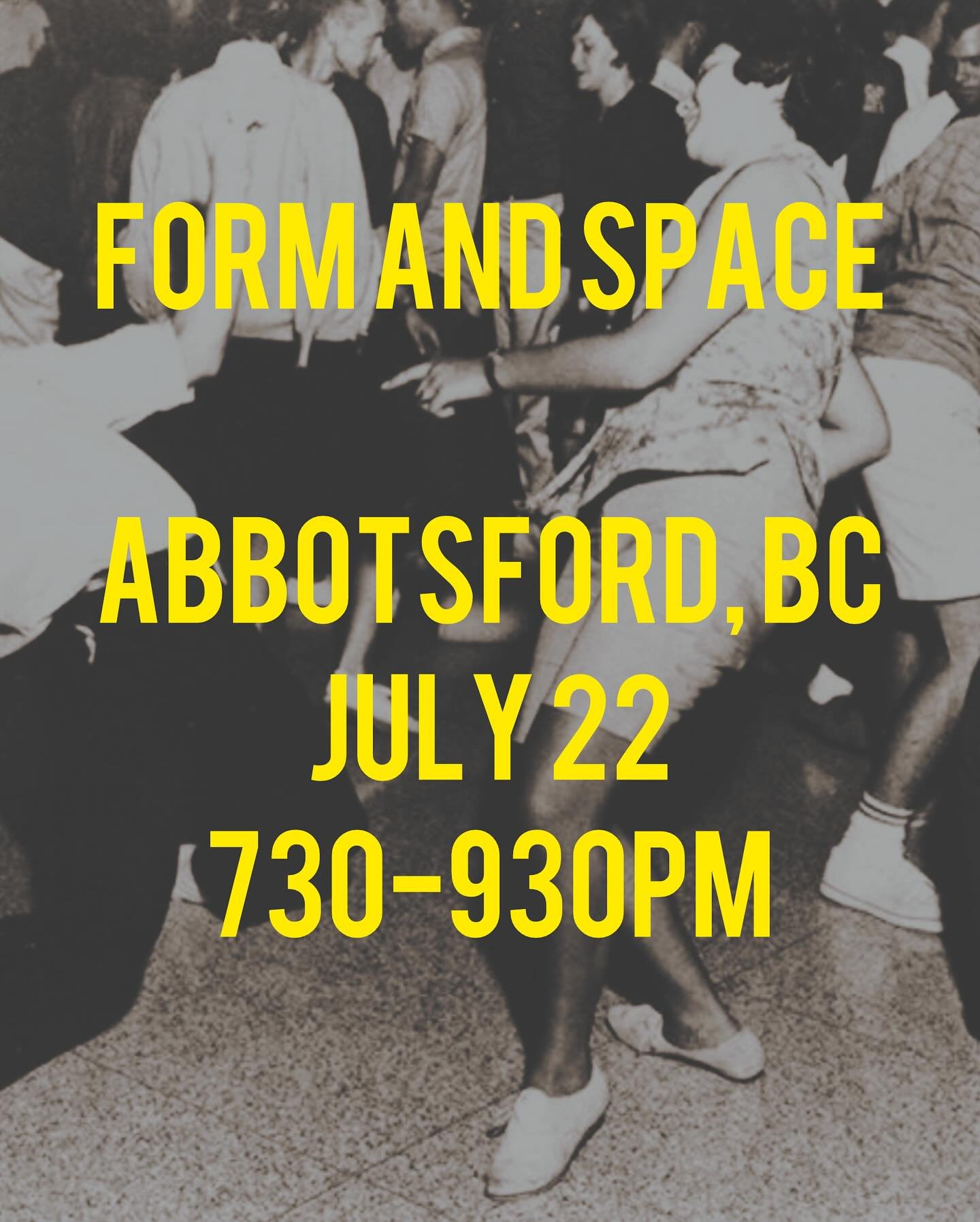Last two Form and Space events for the summer:
July 22 in abbotsford
July 28 in victoria

The Abbotsford event will be a special * special HITS/COVERS * edition to get us all moving. 
Tickets are up on my website and link in bio. It is such an honor 