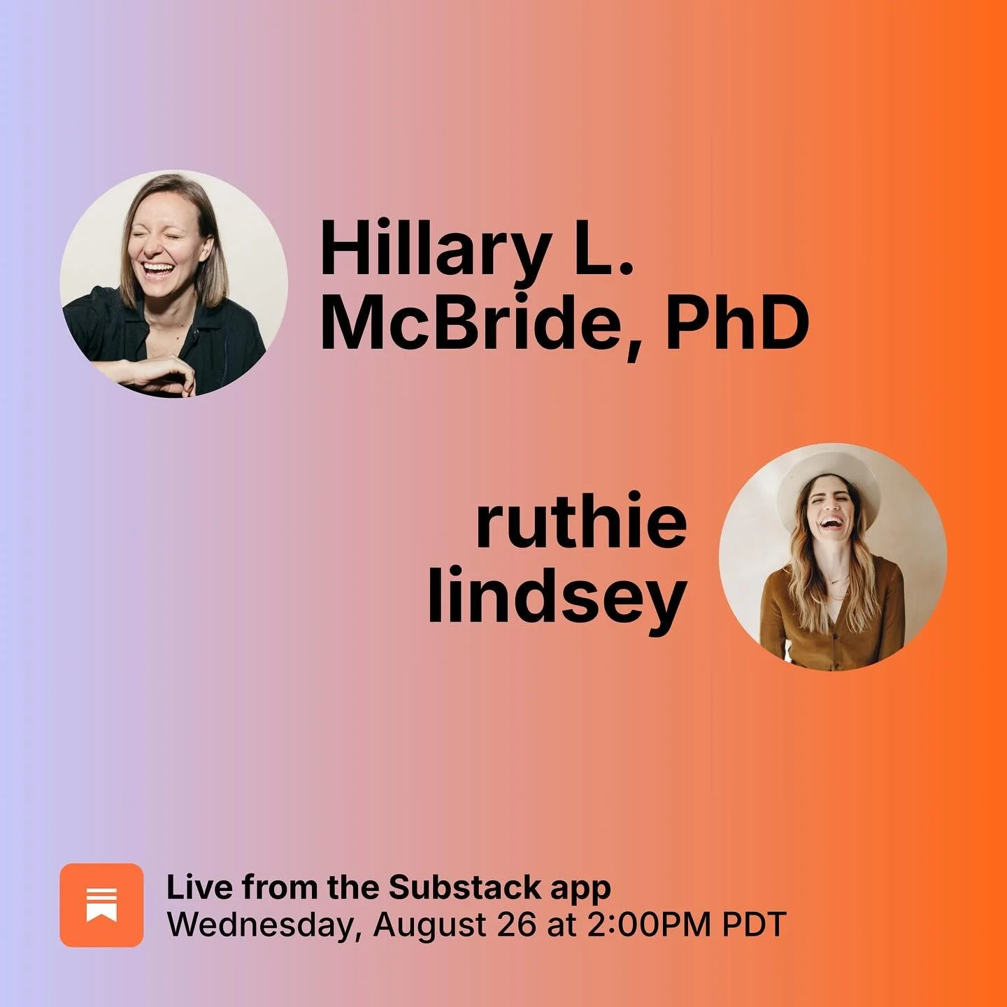 Trying to sneak in a Substack live before this baby comes with @ruthielindsey - we will on my Substack &ldquo;This Embodied Life&rdquo; tomorrow talking about embodiment and the ever changing wonder and struggle of being bodies, how we relate to bein