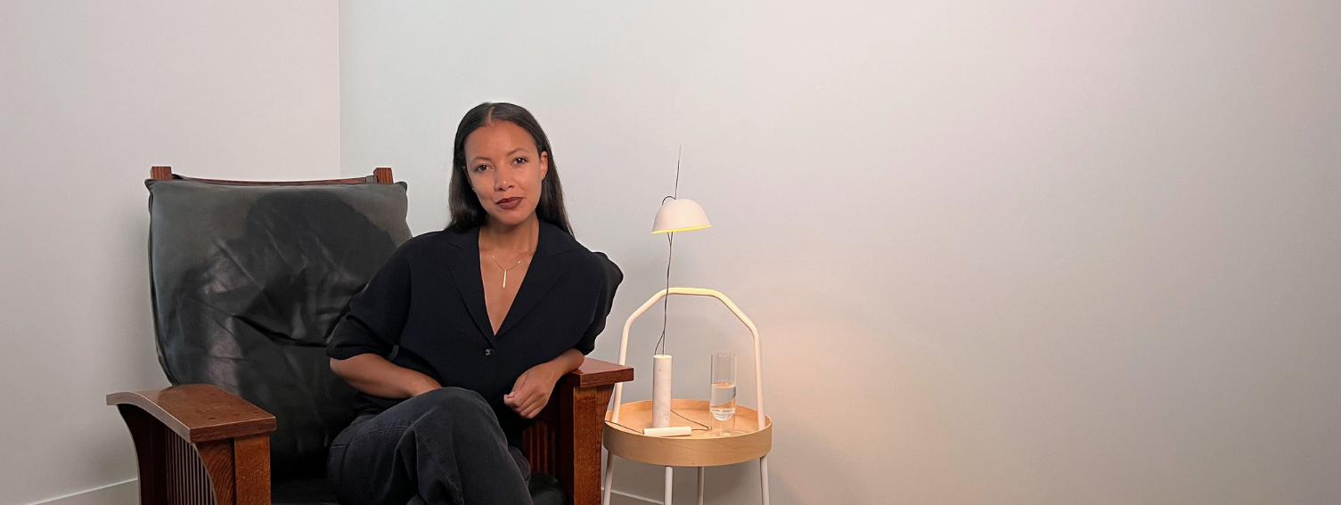 Sydney Buchanan seated in an armchair