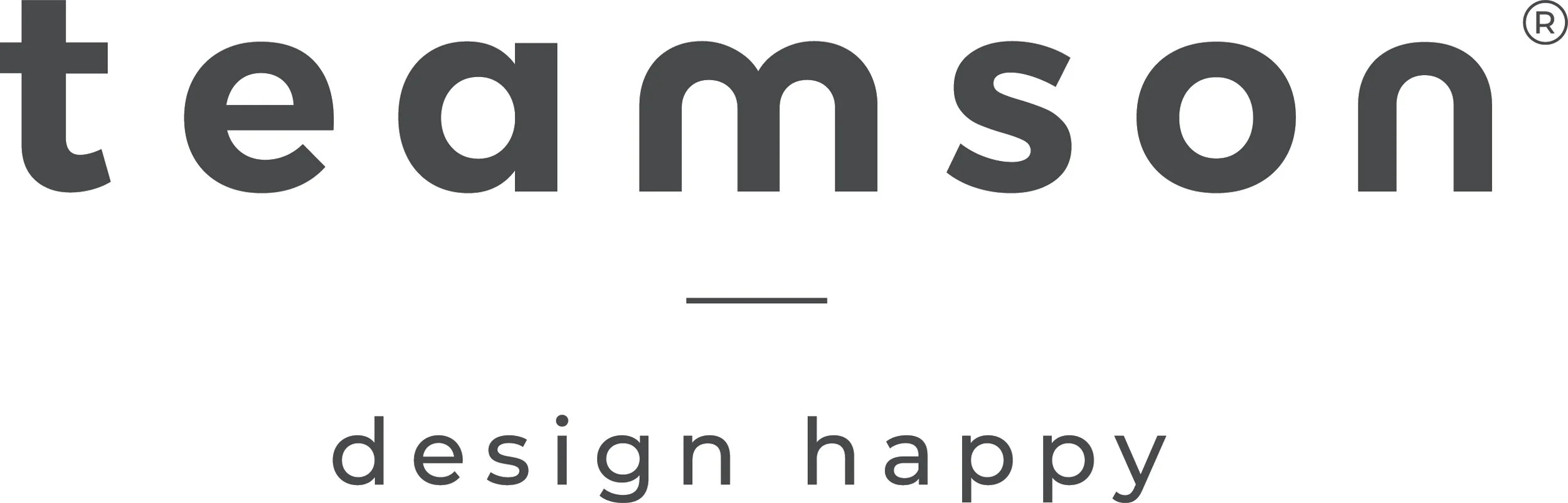 The logo of TedMson Design Happy, with the words 'tedmson' in large gray lowercase letters and 'design happy' in smaller lowercase letters below.
