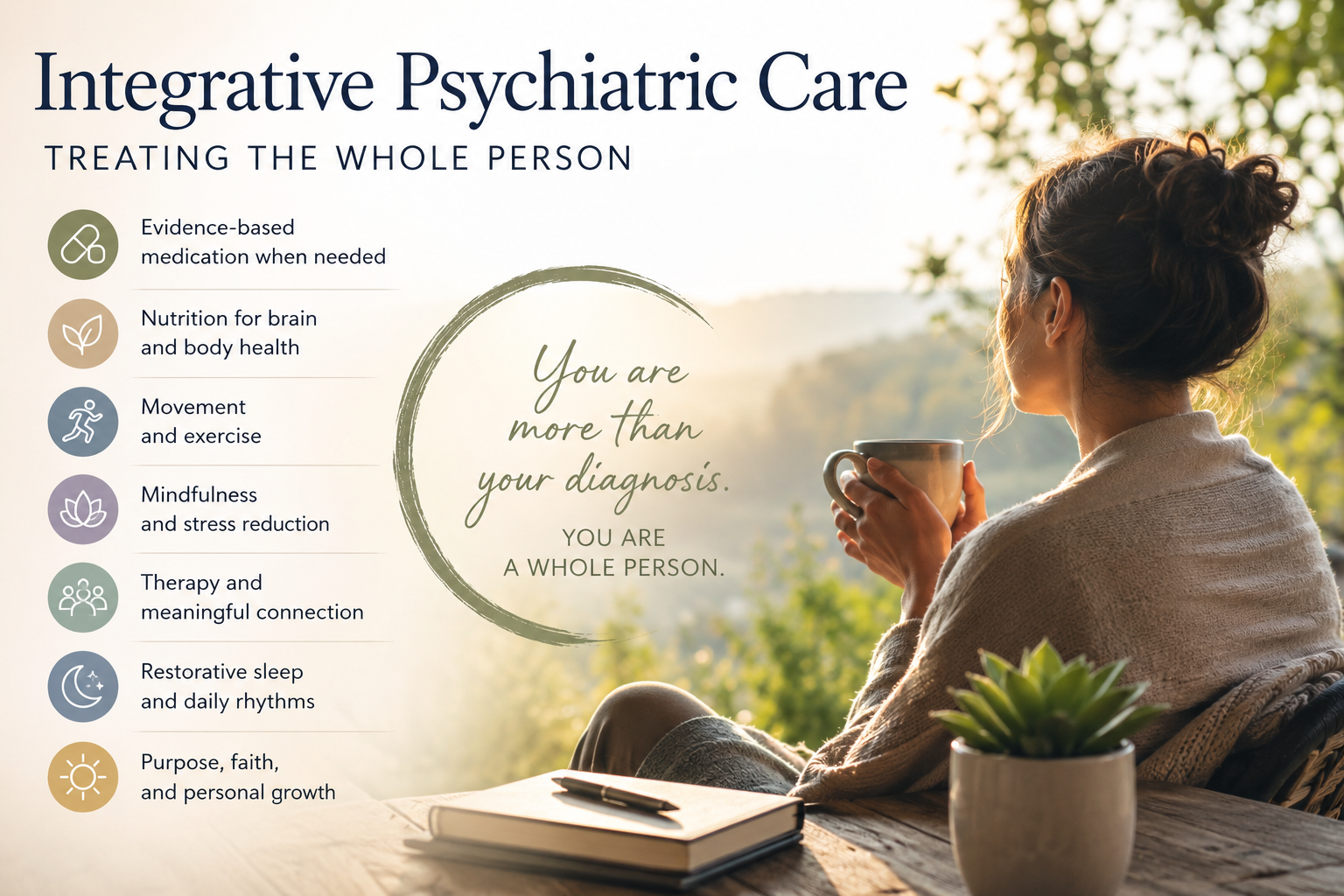 Integrative, psychiatry, wellness
