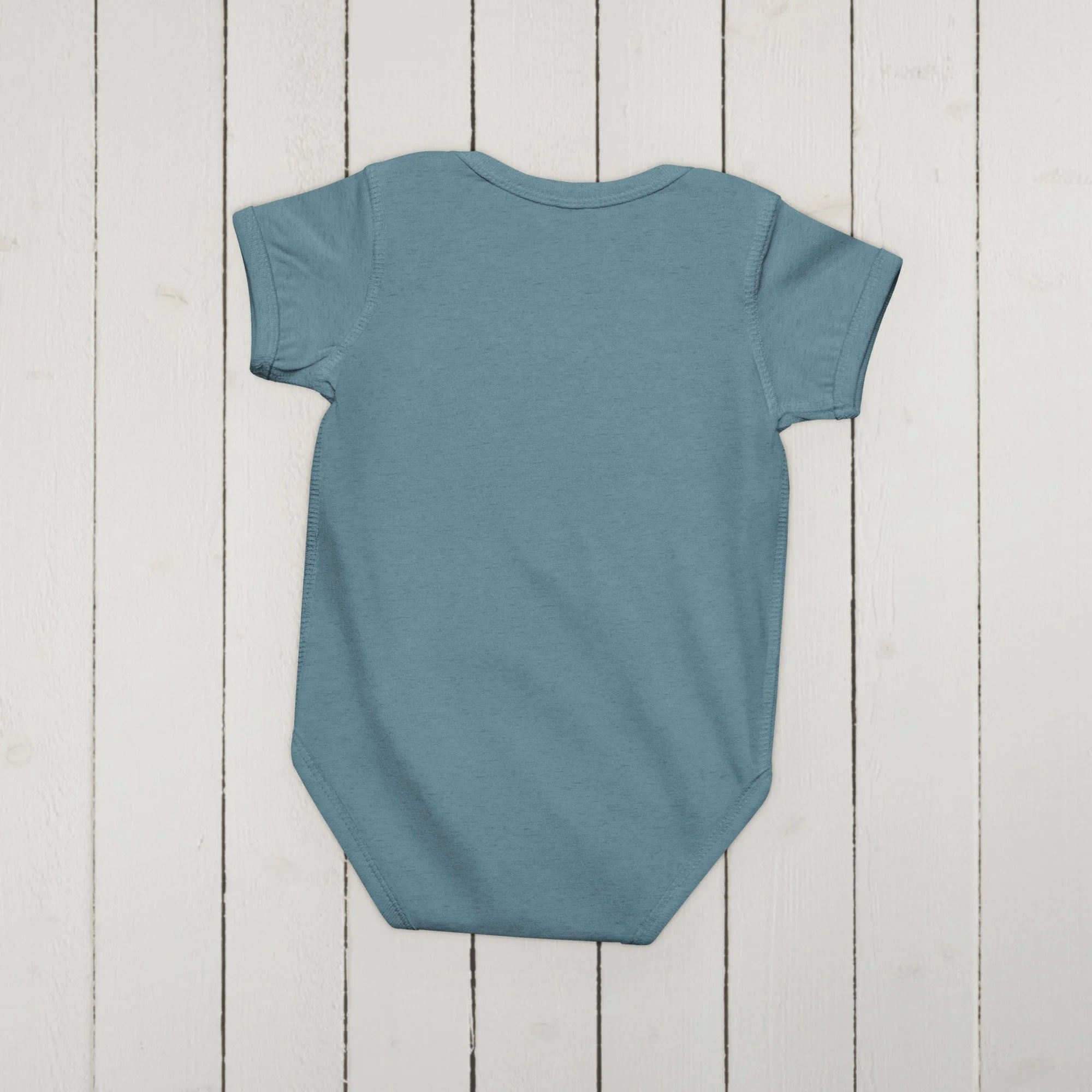 Baby bodysuit — close-up of vintage botanical moonlit cabbage field with swaddled infant, hidden history aesthetic — Etherfol