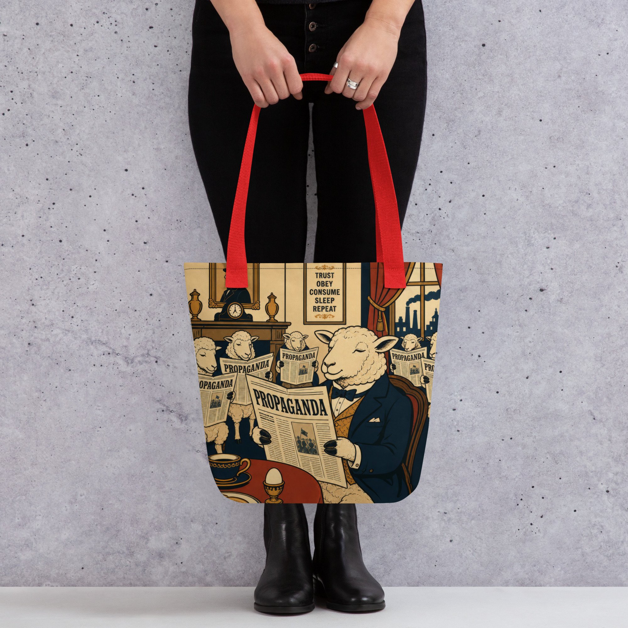 Propaganda Breakfast Tote Bag