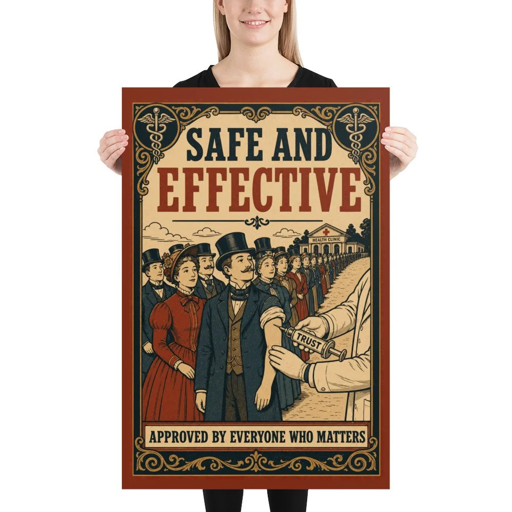 Safe and Effective Public Health Propaganda Poster