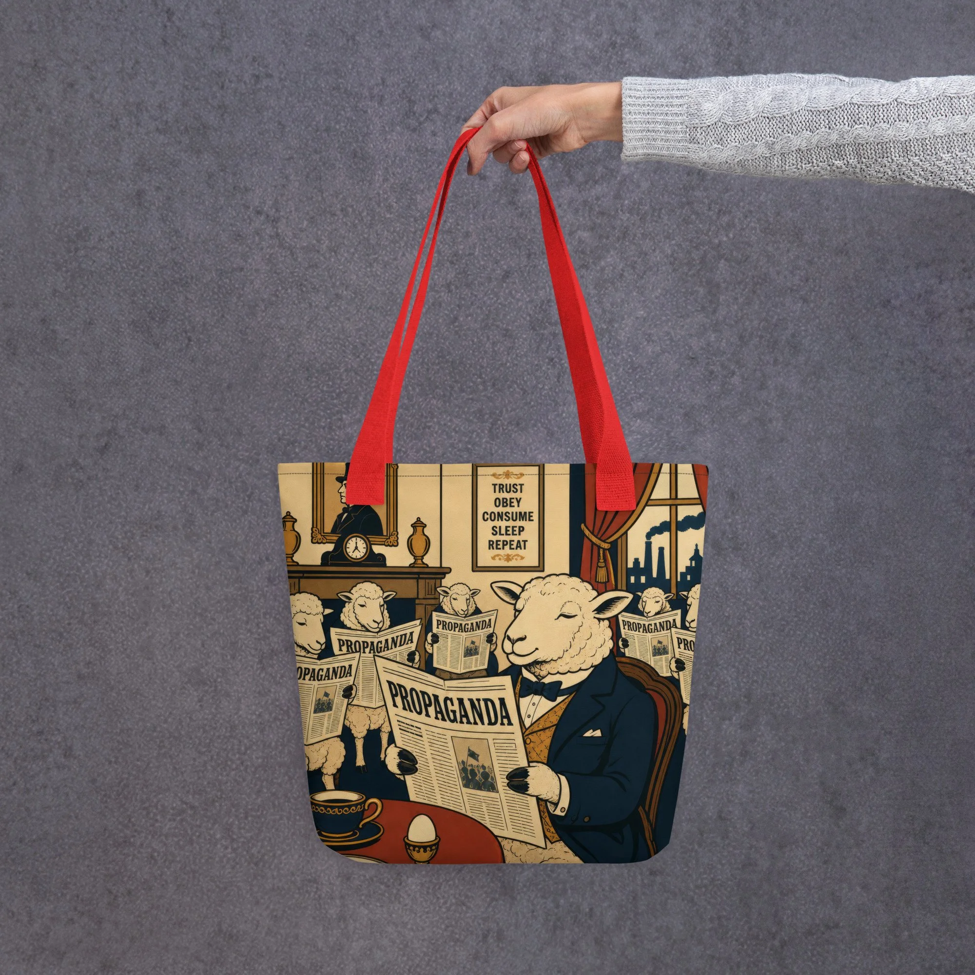 Propaganda Breakfast Tote Bag