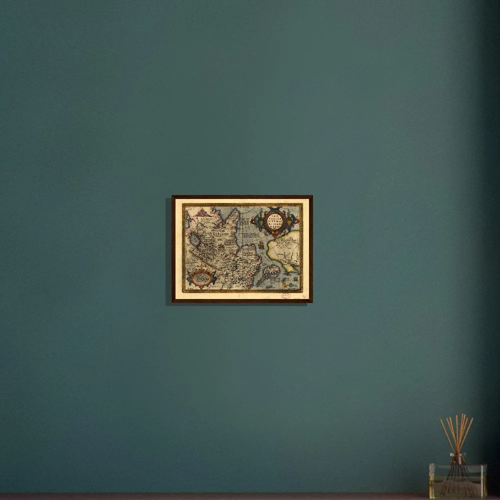 Tartaria Map: Ortelius 1570 Tartariae Framed Archival Print