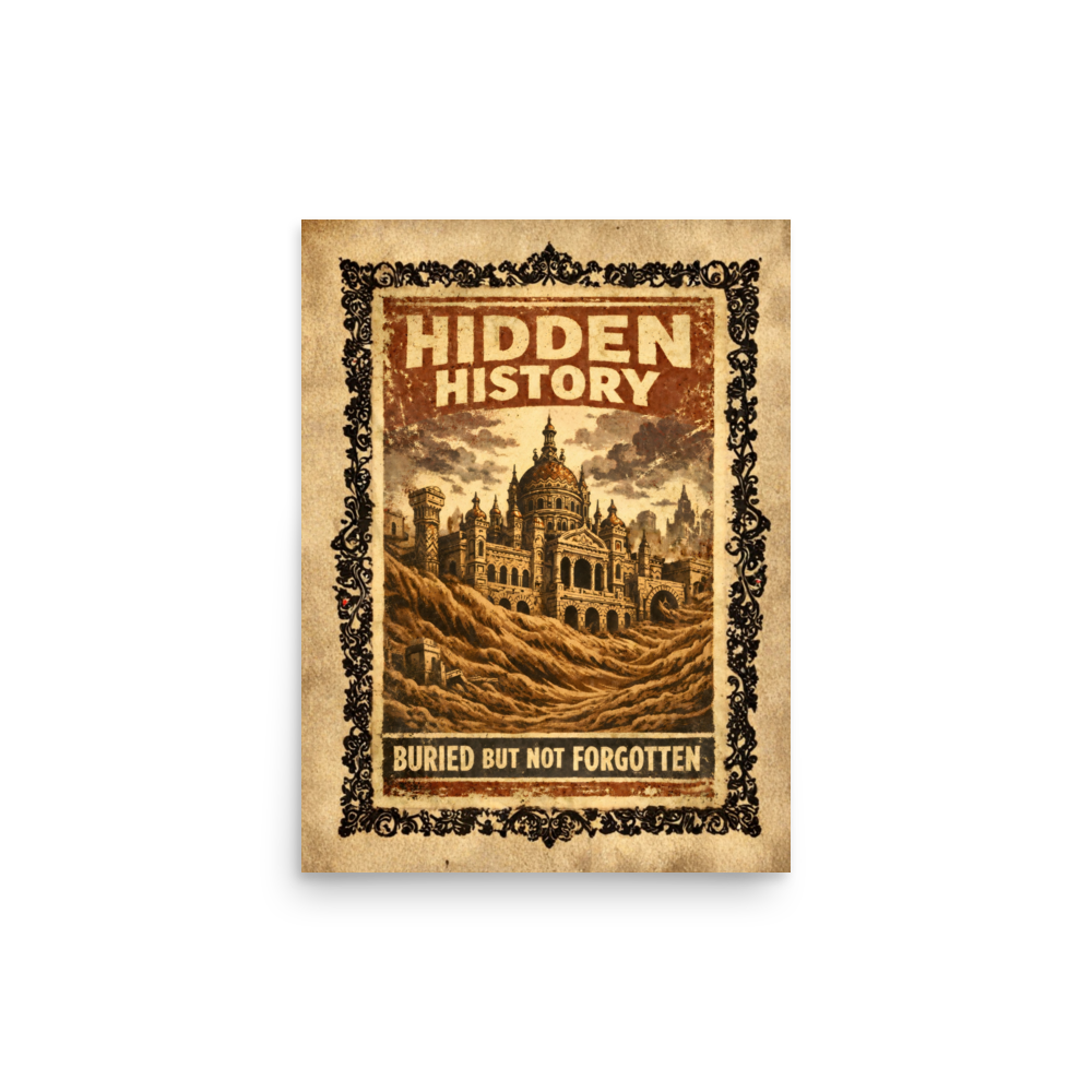 Buried But Not Forgotten — Mud Flood Tartaria Poster Print