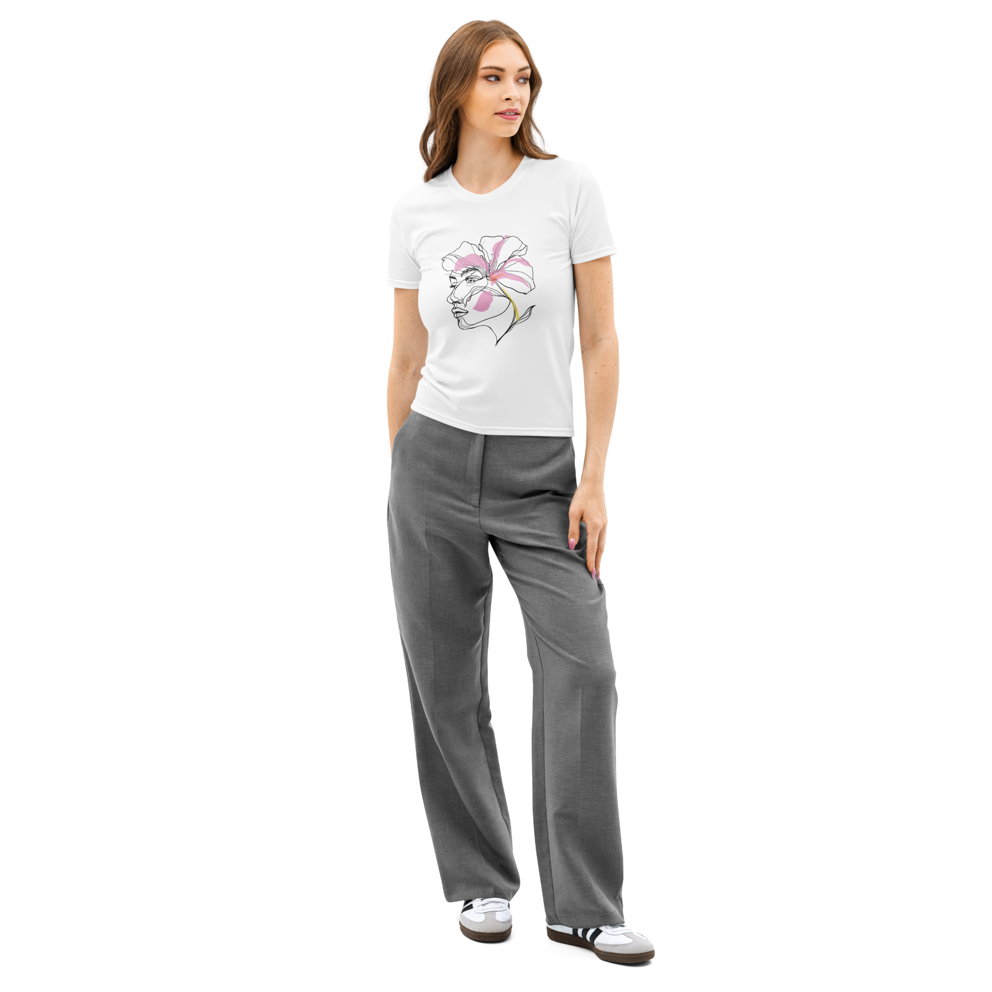 Botanical Graphic Women’s cotton crew neck t-shirt