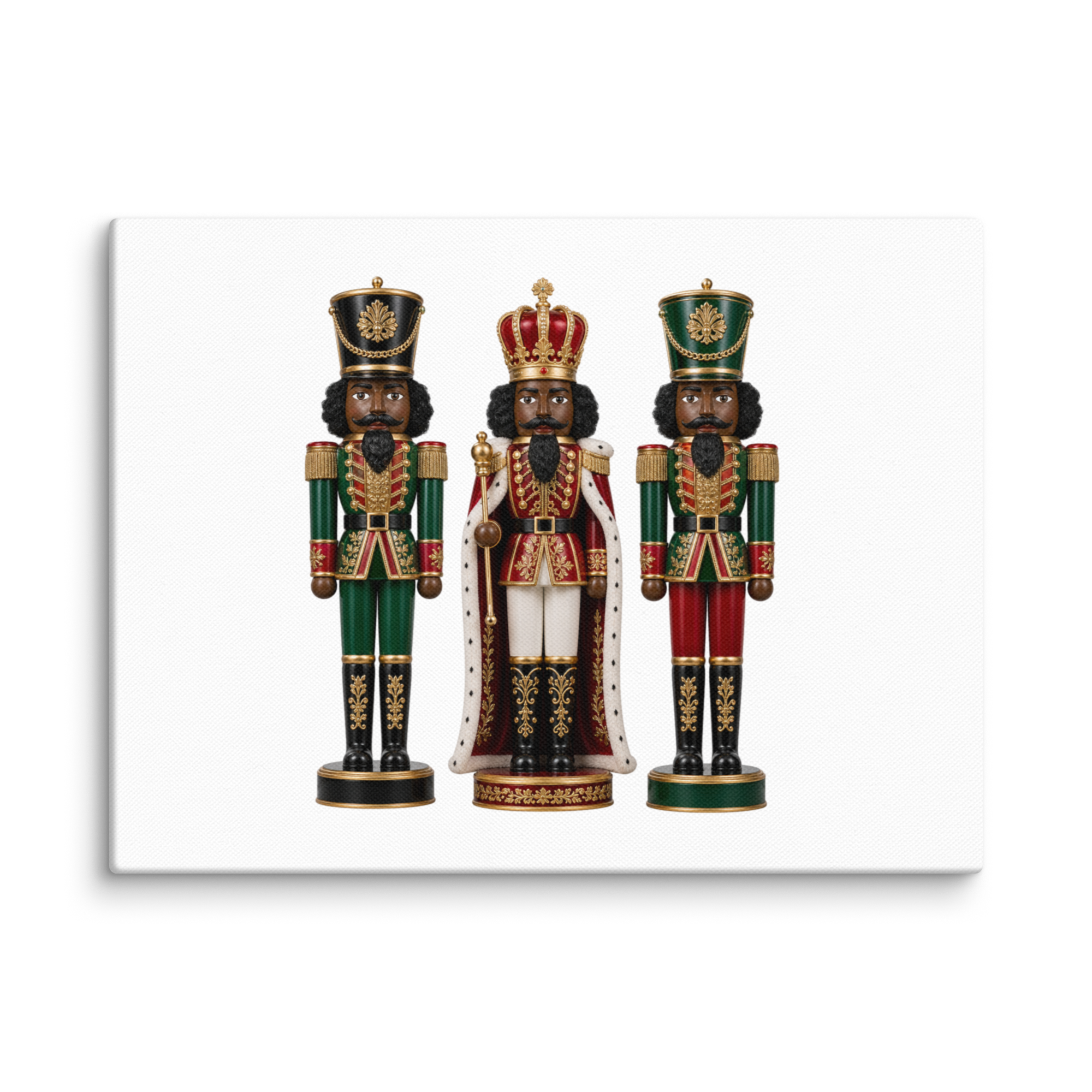 Elegant Nutcracker Holiday Canvas