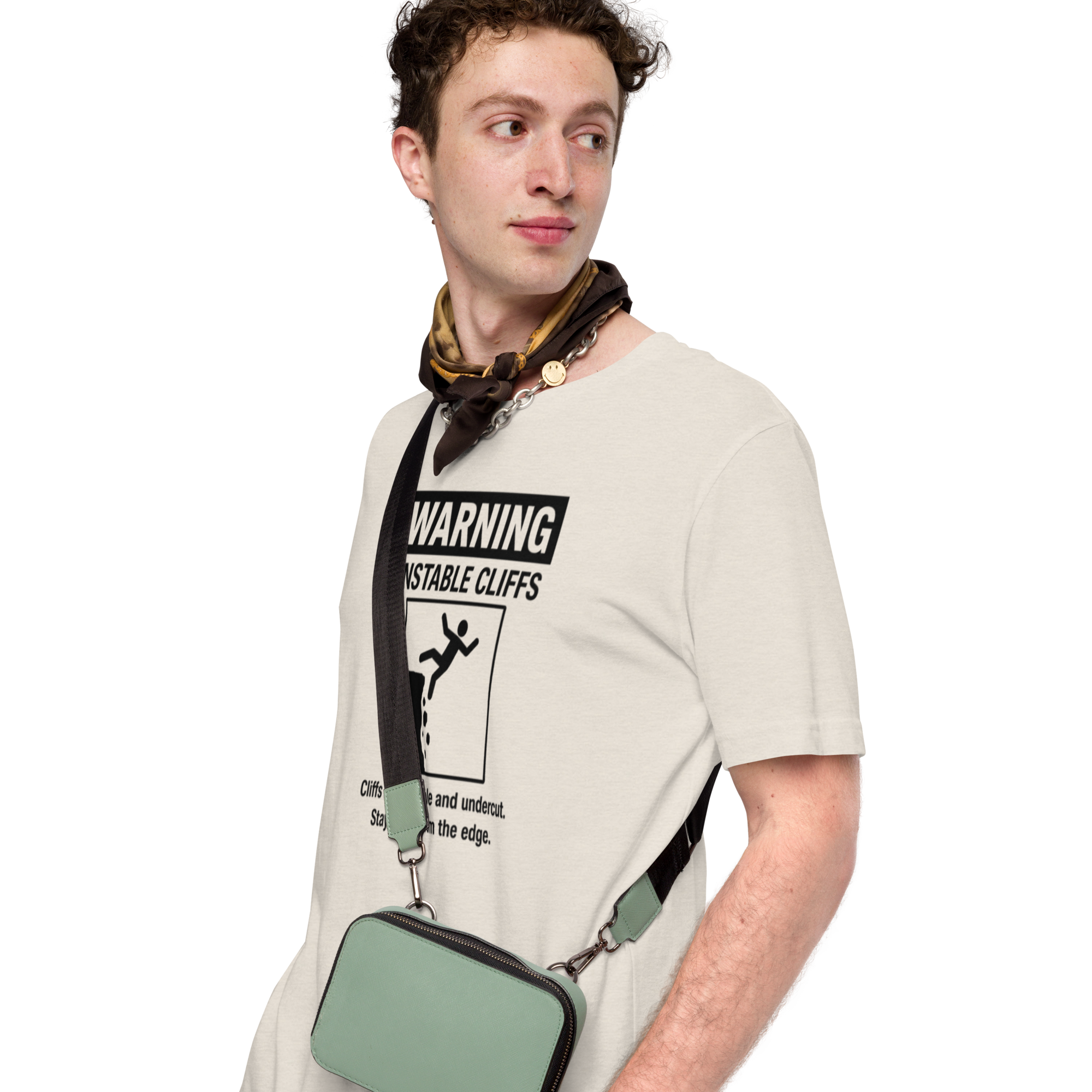 Warning: Unstable Cliffs Unisex t-shirt