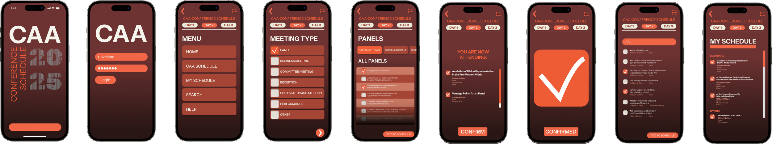 CAA Conference Schedule App