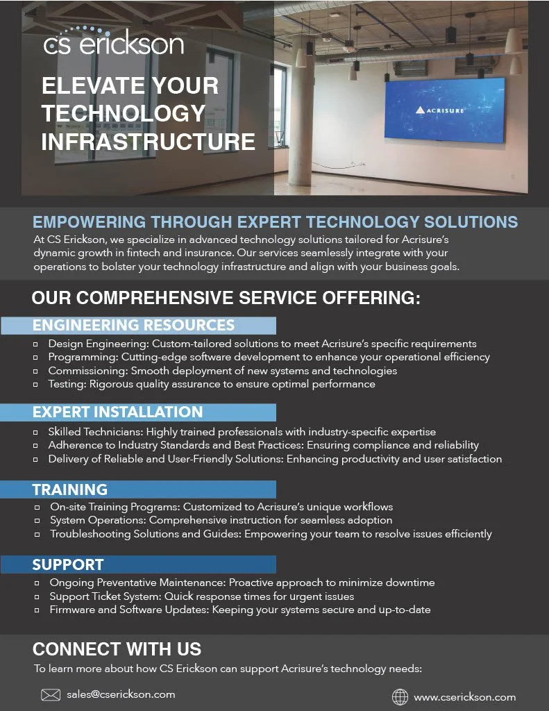 CS Erickson - One Pager