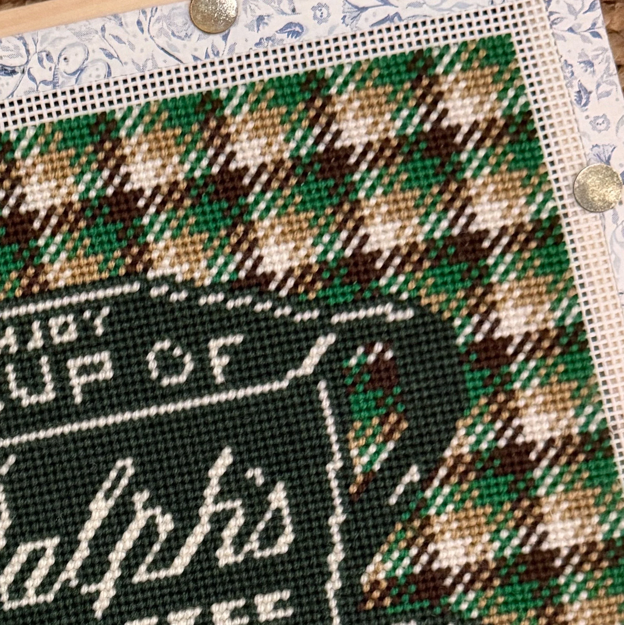 Plaid Needlepoint Stitch Guide