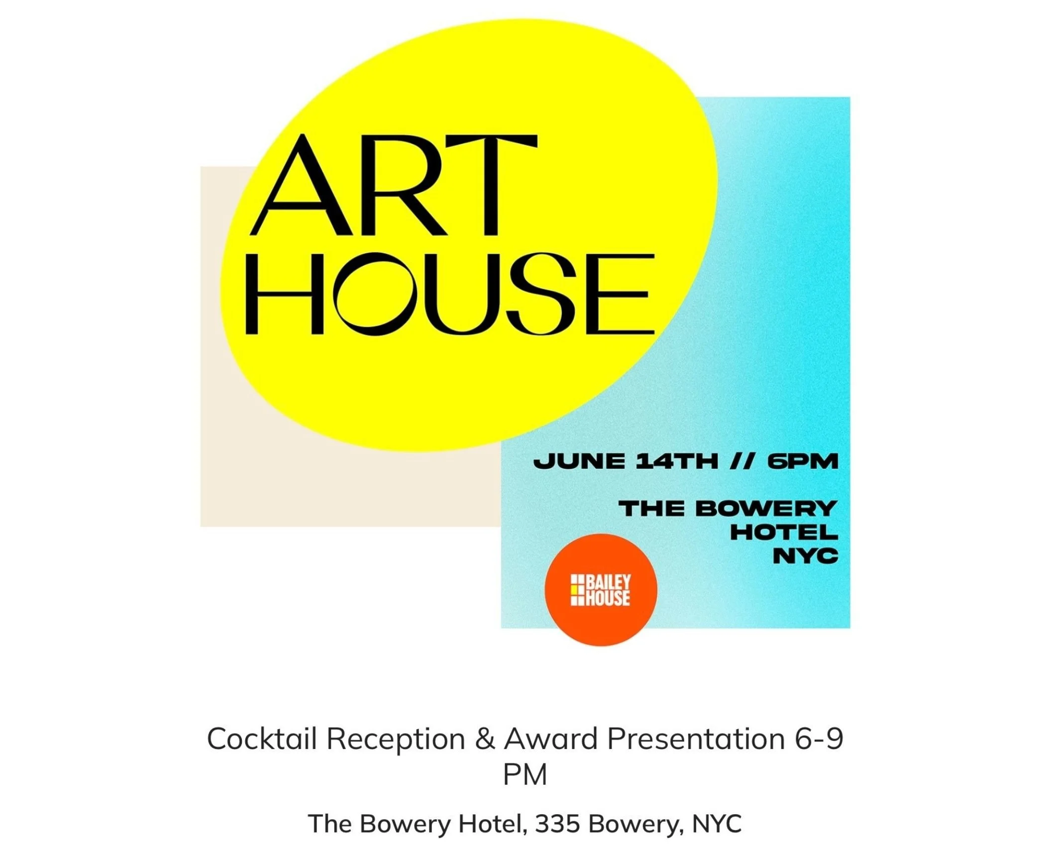 June 2023: Art House Benefit Show - Bailey House Donation