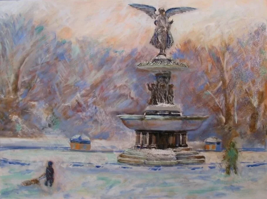 Bethesda Fountain in Winter