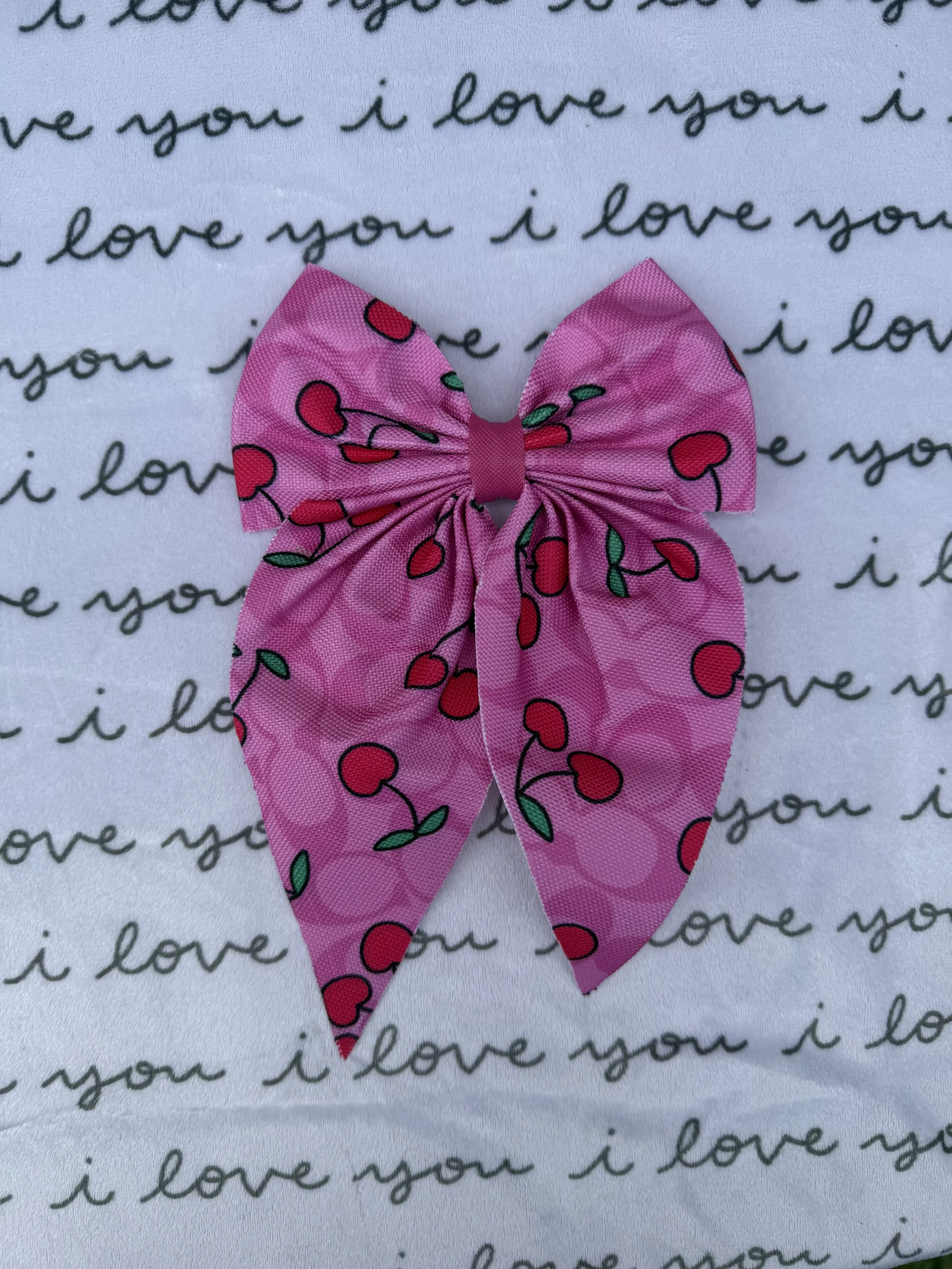 Big Pink Cherry Bow