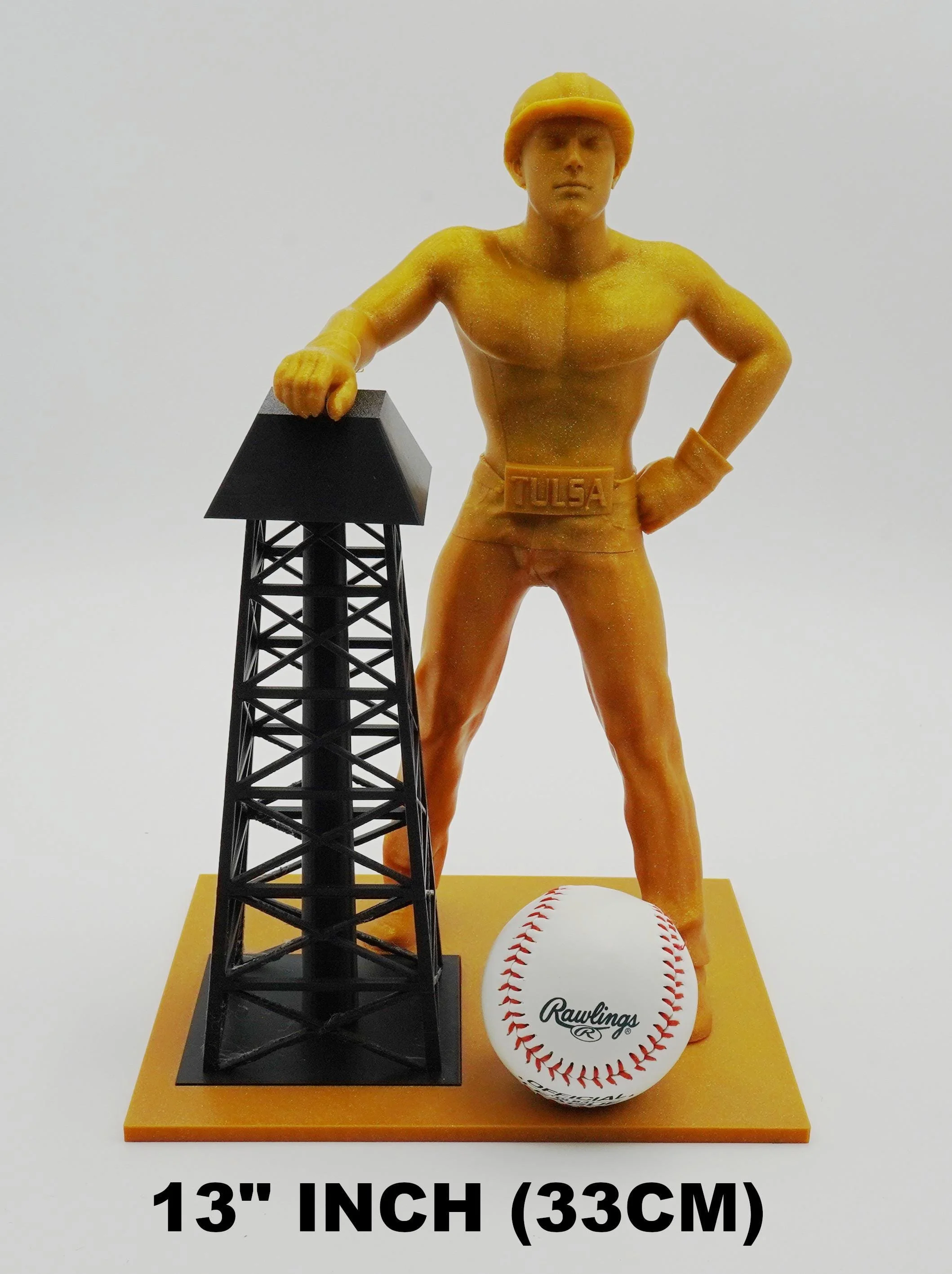 Golden Driller Statue: Tulsa Route 66 Landmark, Oil & Gas Gift