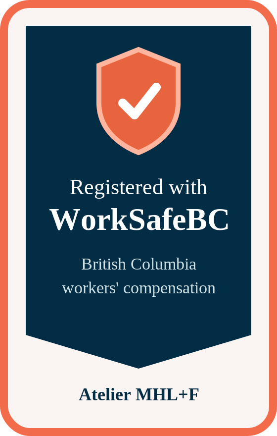 Registered with WorkSafe BC badge