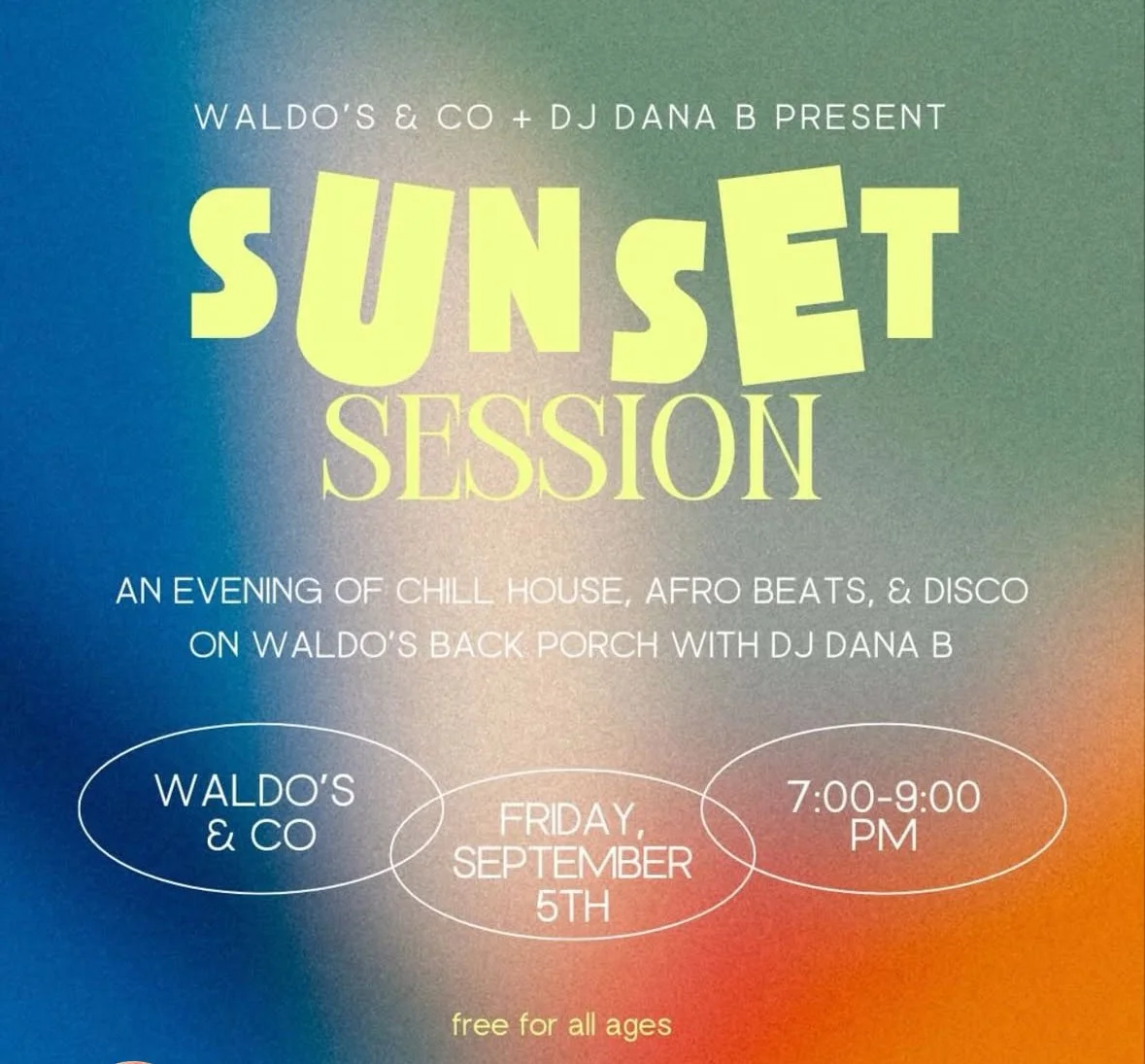 Sunset DJ session with DJ Dana B 