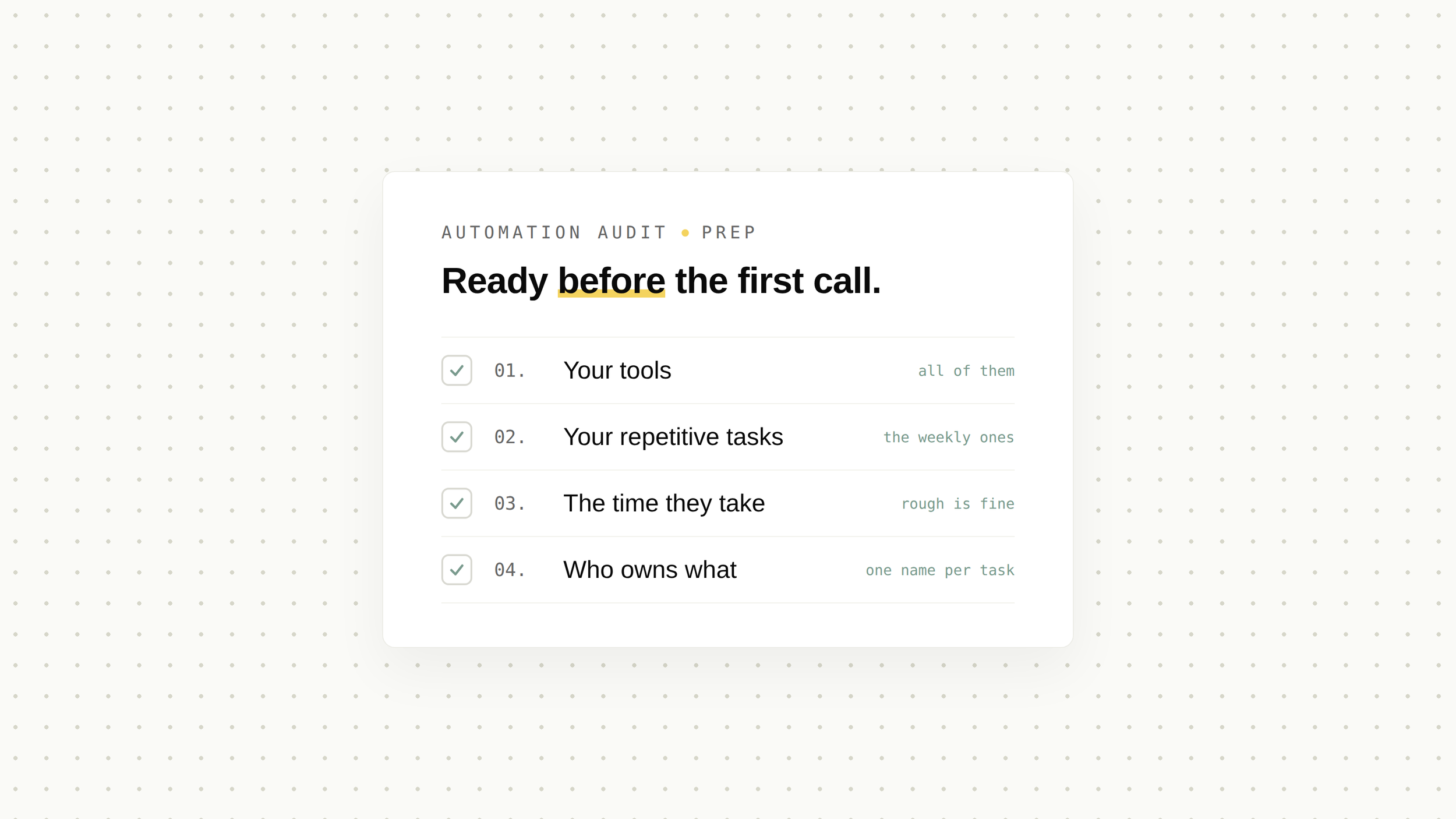 How to Prepare for an Automation Audit