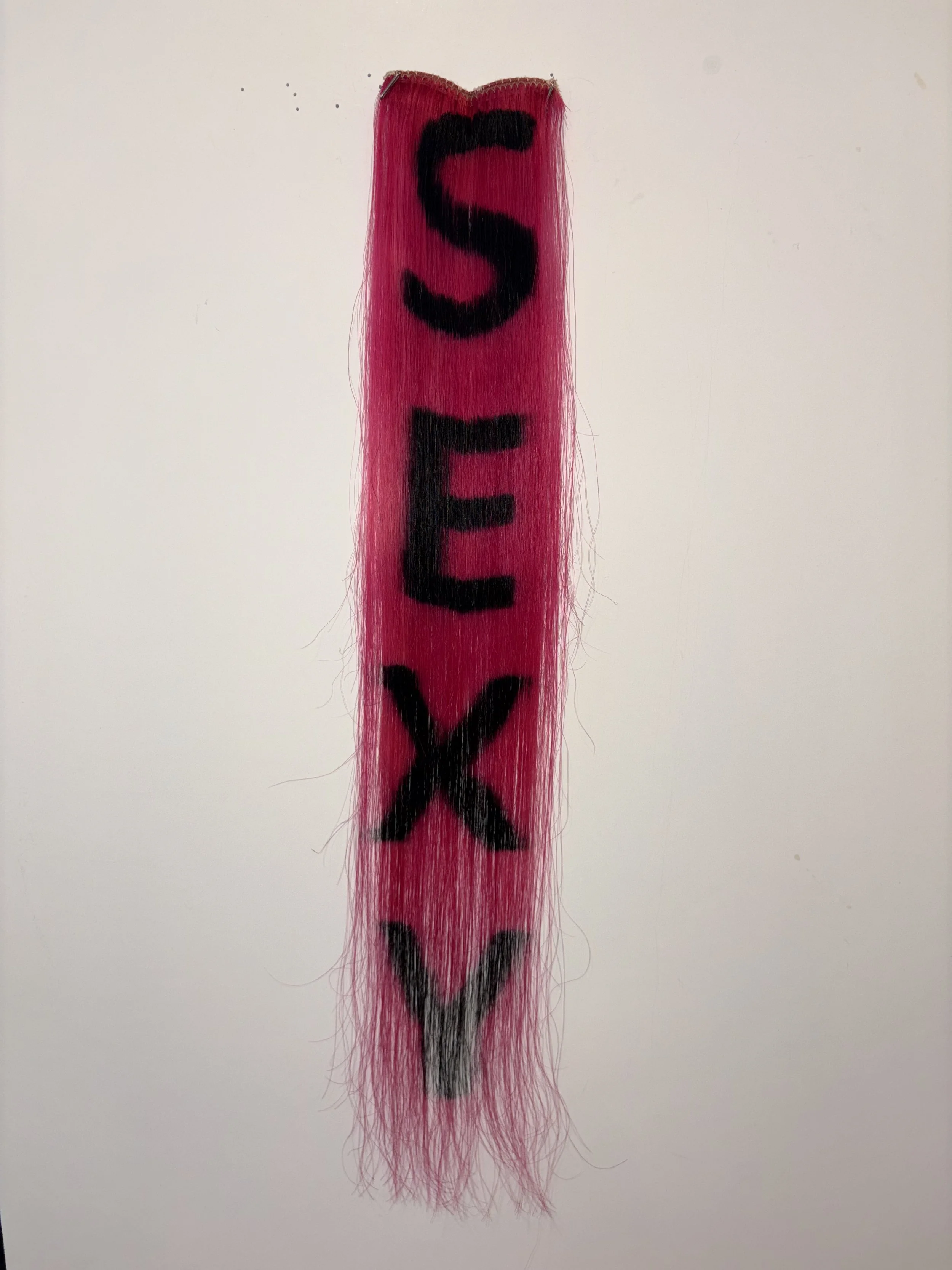 “SEXY” hot pink clip-in