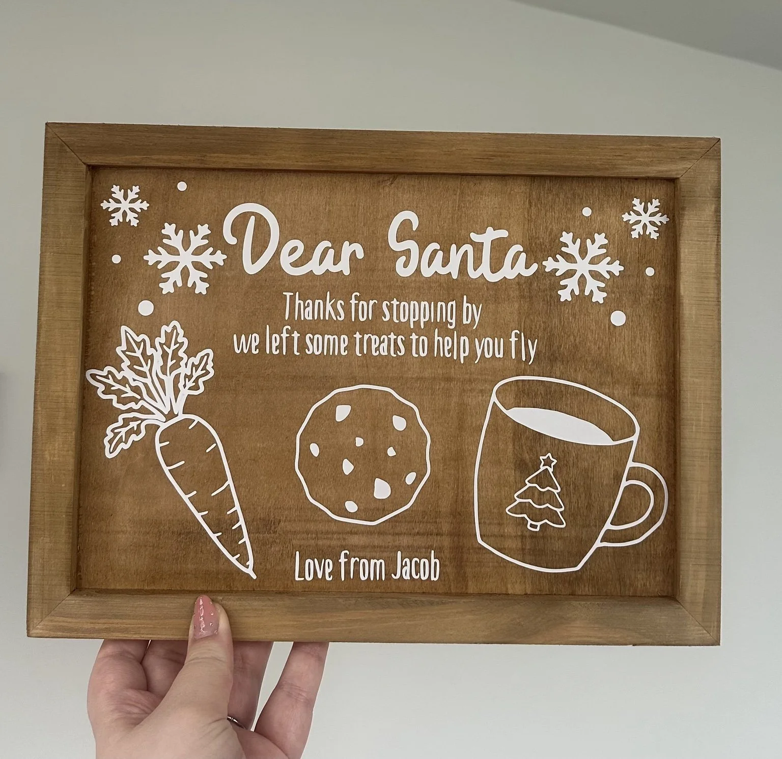 Personalised Christmas Eve Board