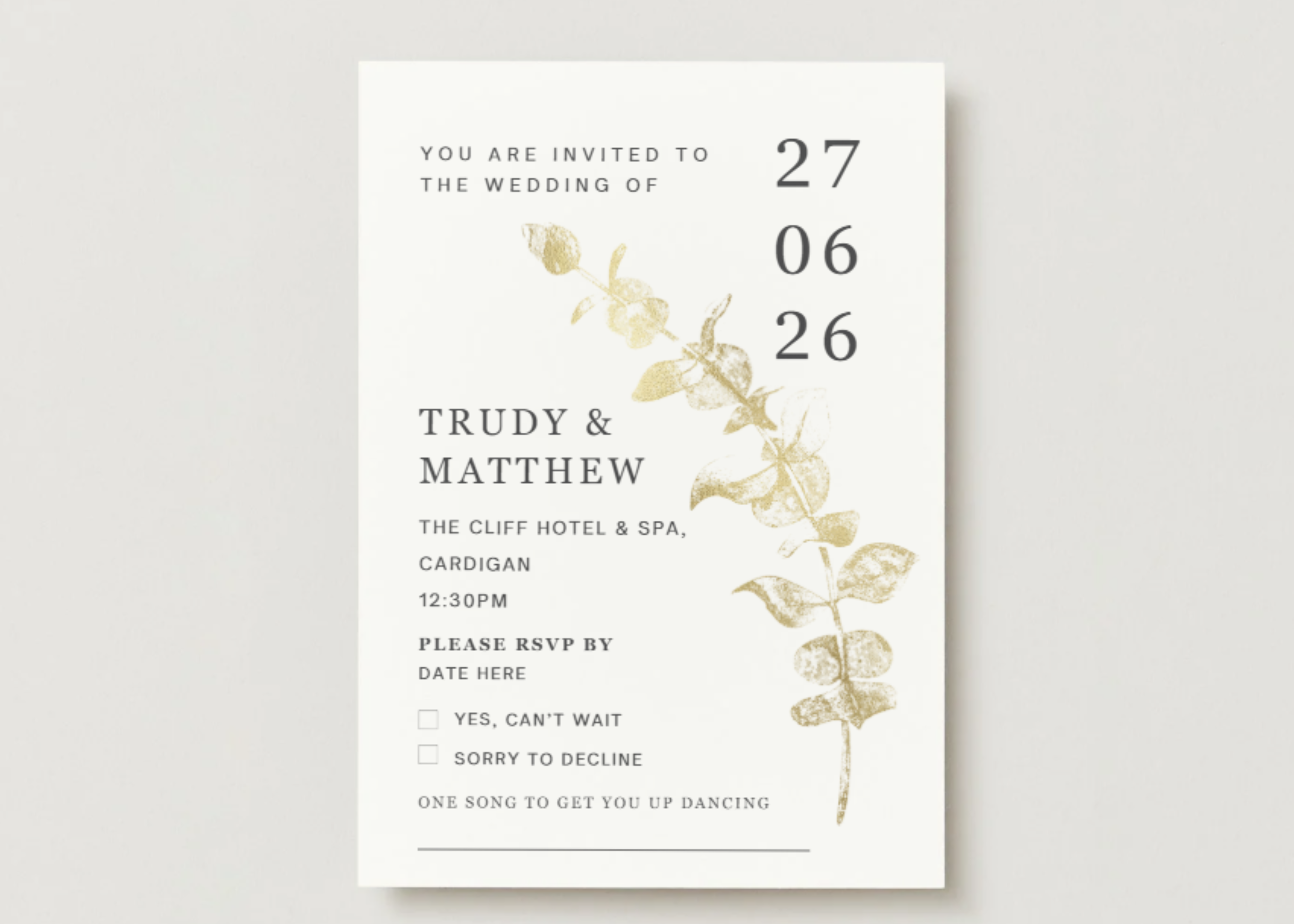 Wedding Invitations (Digital Design Only)