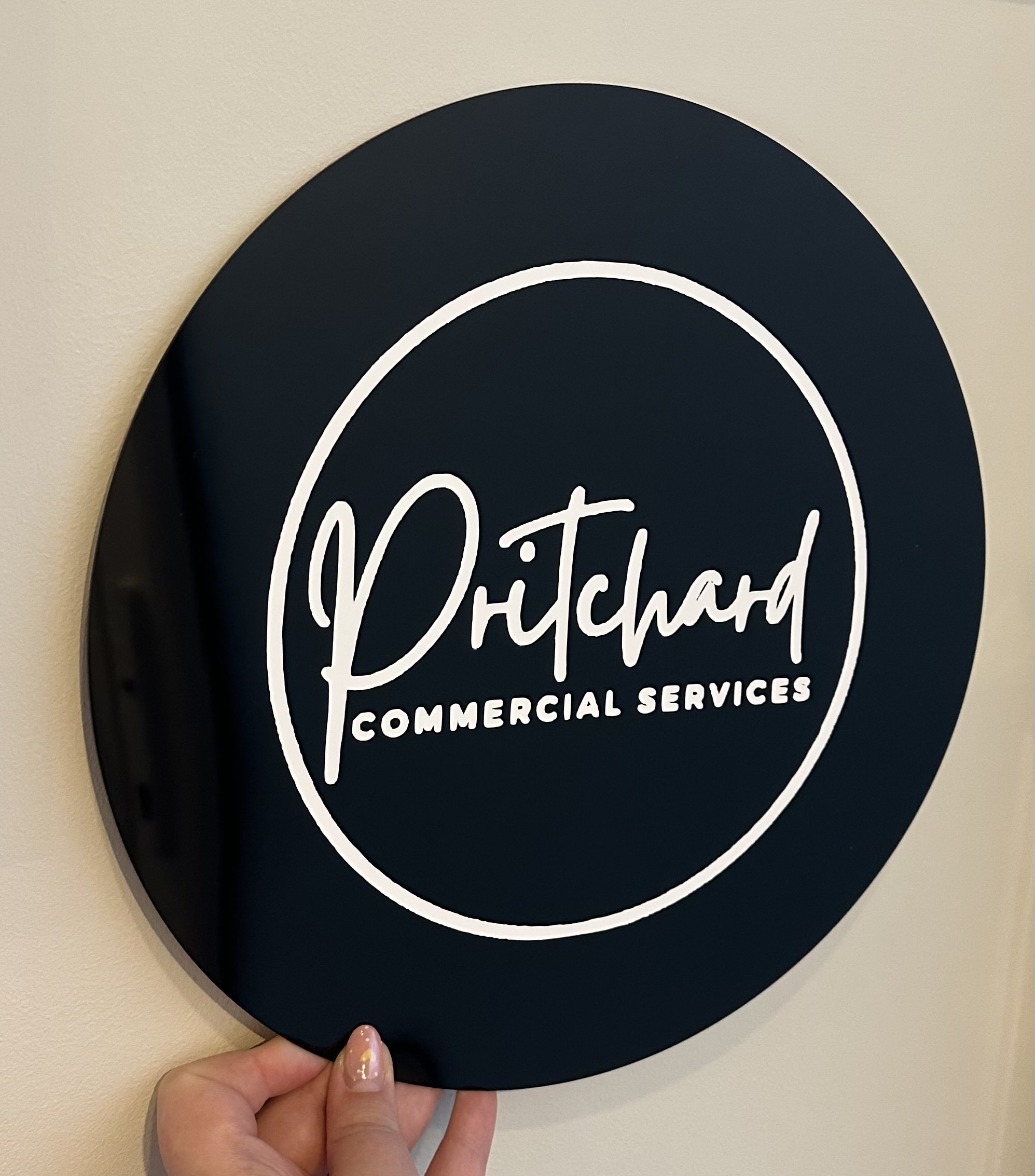 Black Custom Business Sign