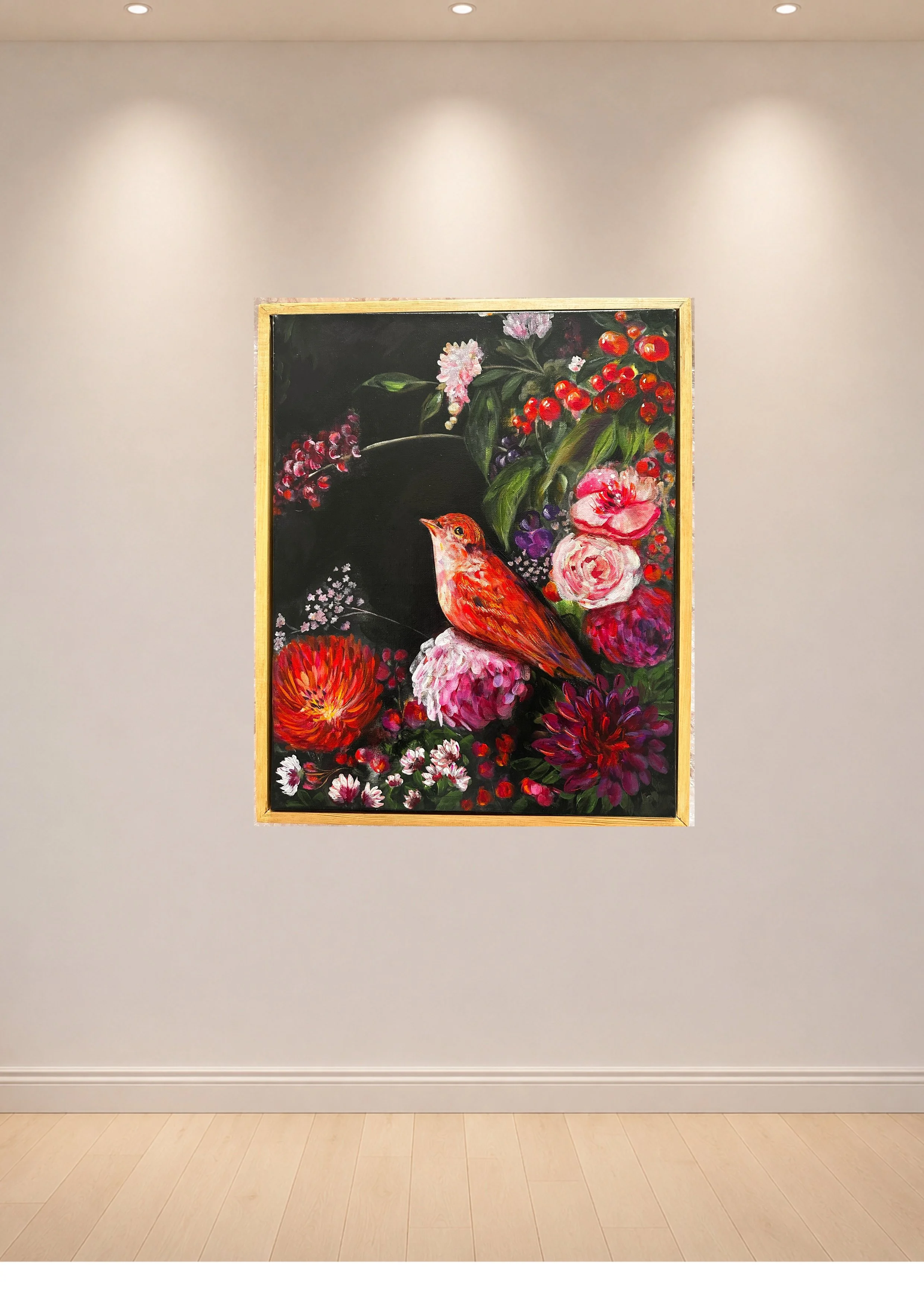 Midnight Garden Song Orginal Painting