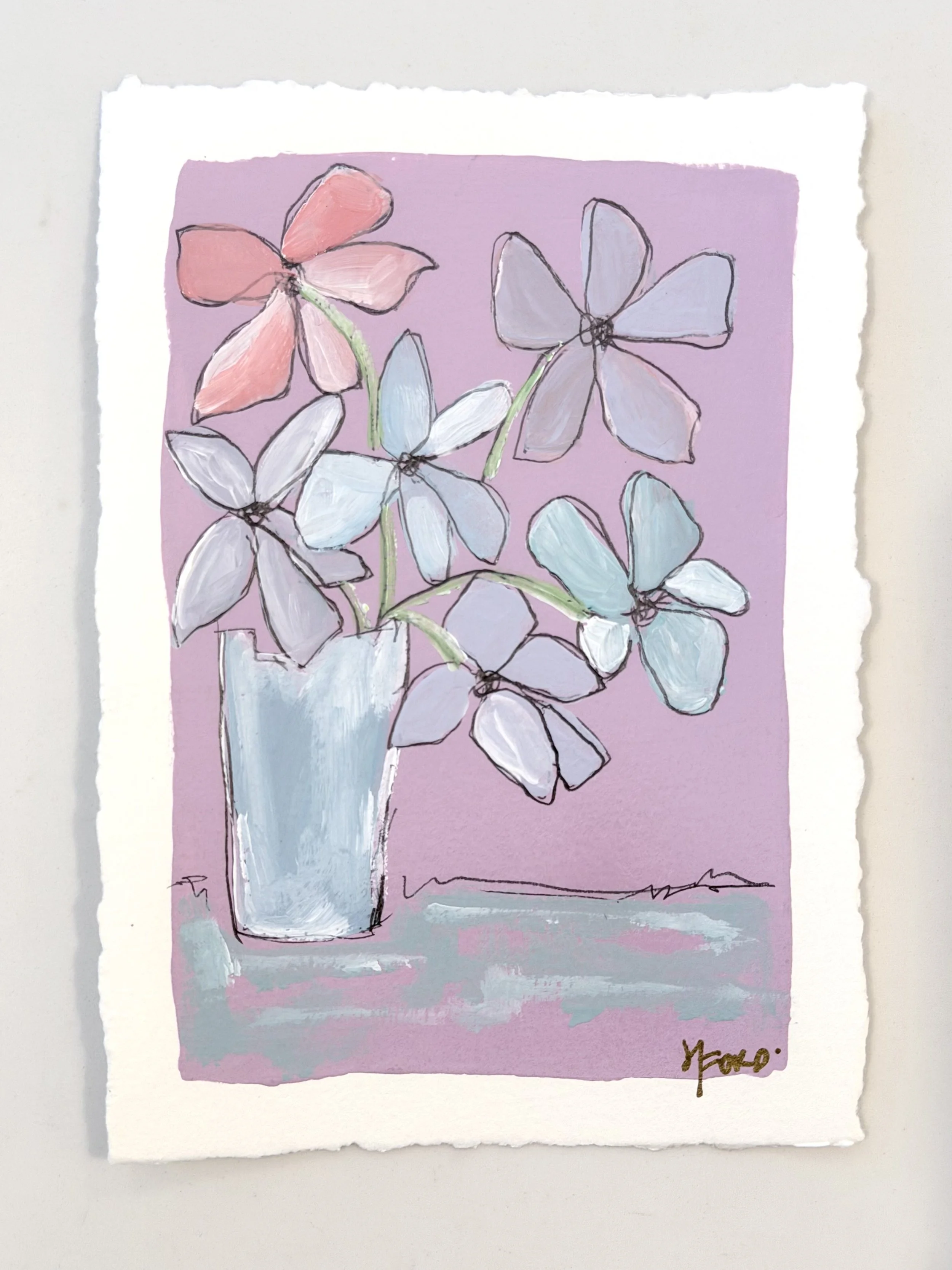 Sea Glass Blooms #3: Original Artwork