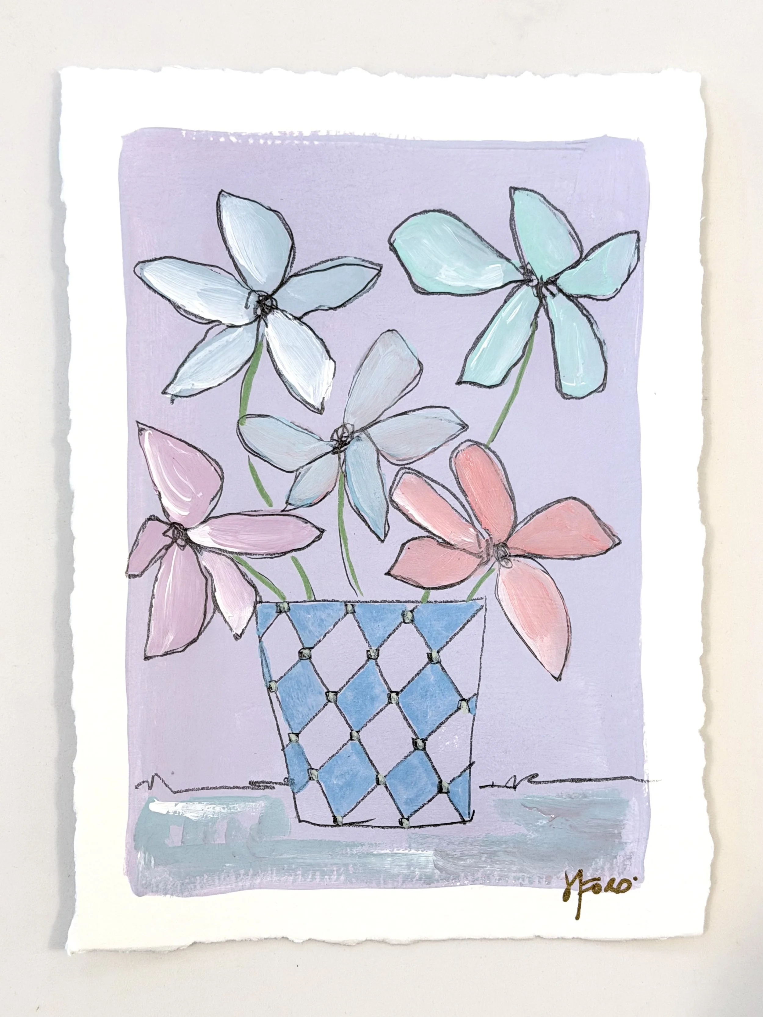 Coastal Bloom #4:  Original Painting